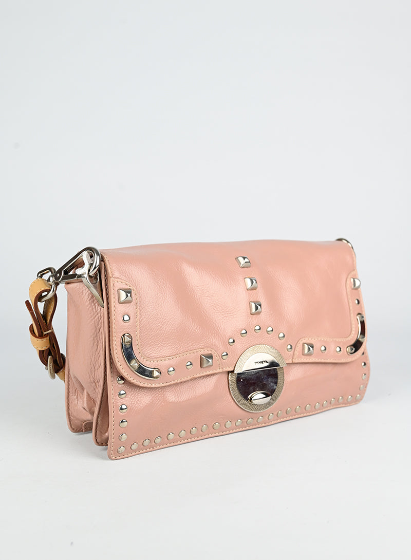 Prada Powder Pink Leather Handbag - Luxury Women's Purse for Work, Travel & Evening Events