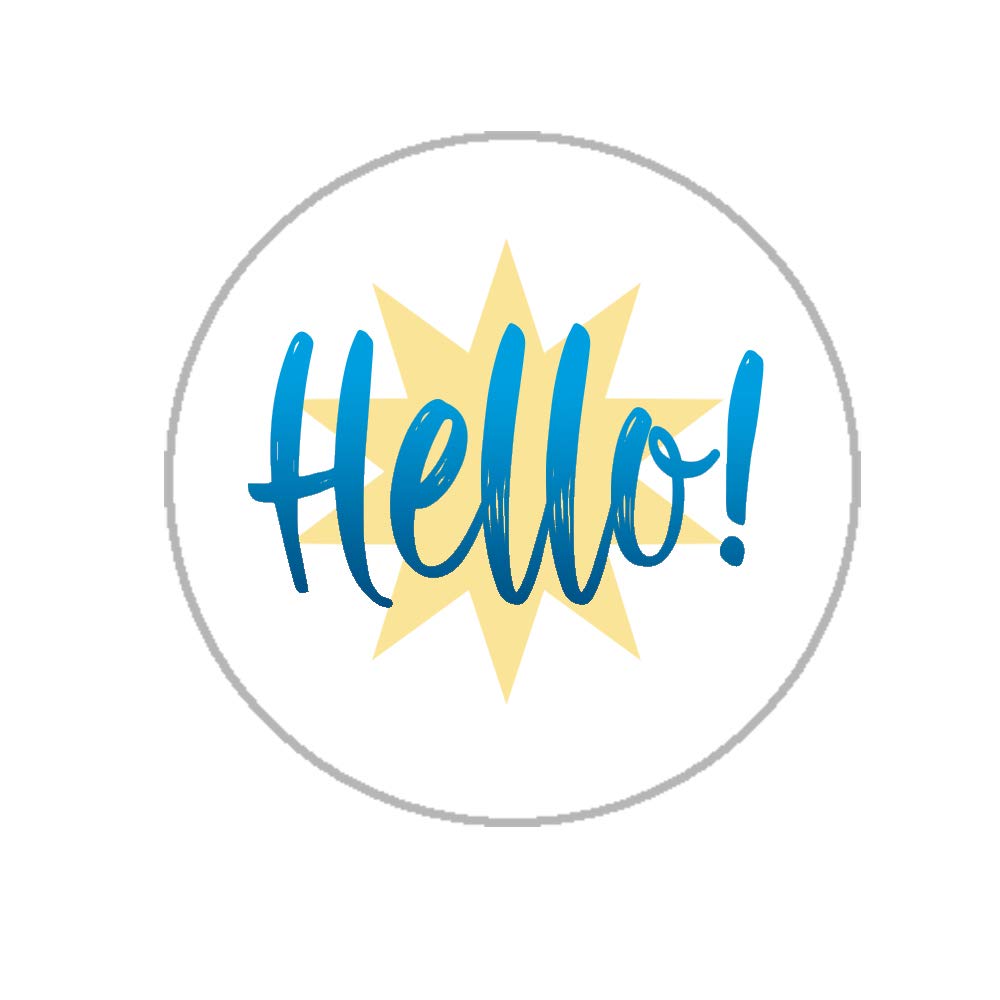 Hello Envelope Seals & Stickers - 144pcs 1.2