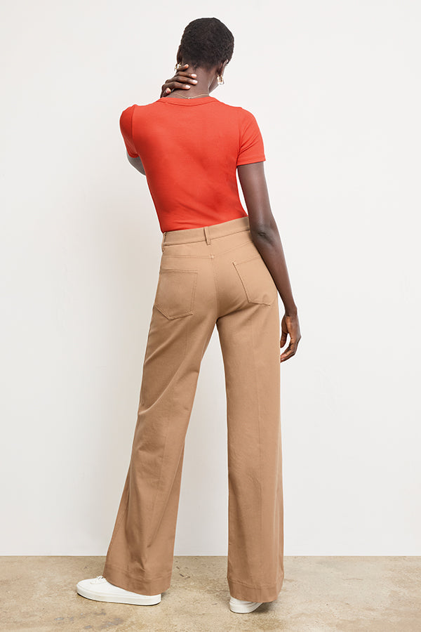 Milo Wide Leg Jeans for Women - Eco-Friendly Stretch Denim Pants with Comfortable Fit - Perfect for Casual Wear, Office, and Travel