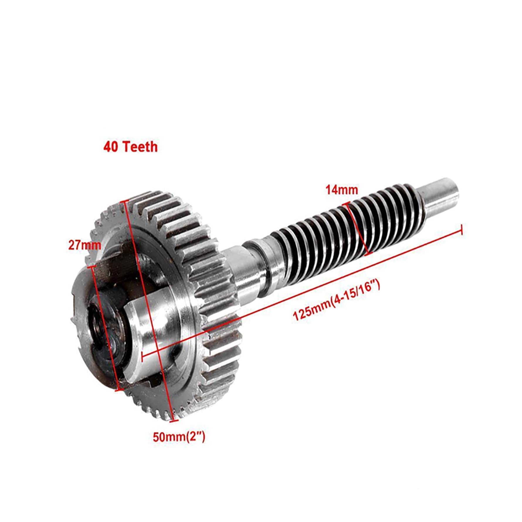Munirater Parking Brake Actuator Gear Shaft Repair Kit - Compatible with BMW E65 E68 745i 750i 760i Li Models - Replaces OEM Part 34436782755 (40 Teeth) - Fixes Parking Brake Malfunctions for Smooth Operation