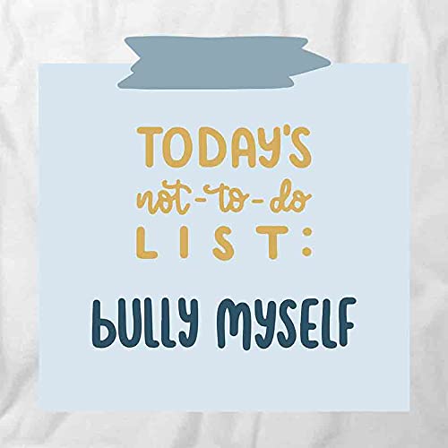 Bully Myself T-Shirt - Funny Graphic Printed Tee for Women & Men | White Cotton Casual Shirt | Perfect for Gifts, Parties & Everyday Wear