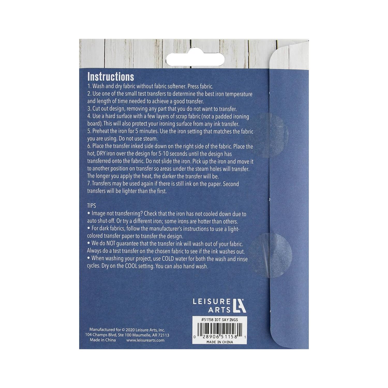 Leisure Arts Iron-On Transfer - Assorted Designs for DIY Crafts, T-Shirts & Fabric Projects | Easy to Use for Home Decor & Personalized Gifts