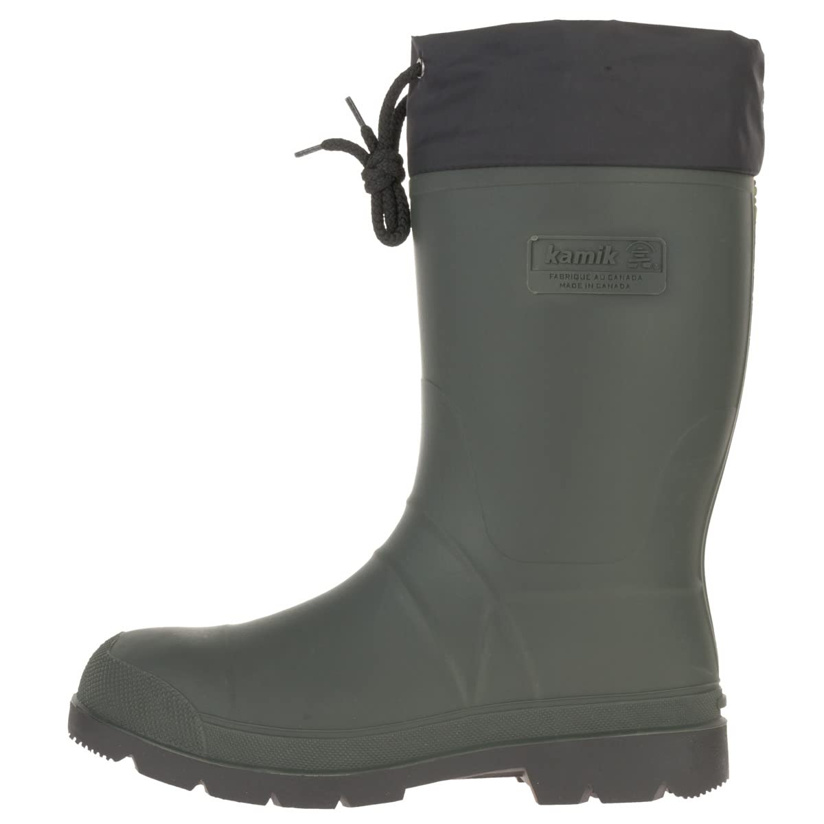Kamik Men's Forester Insulated Rubber Boots - Waterproof Winter Snow Boots for Hiking, Hunting & Outdoor Work - Khaki/Black - Perfect for Cold Weather & Wet Conditions