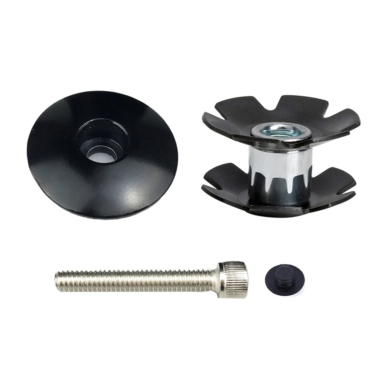PLATT Bike Headset Top Cap - Aluminum Alloy Headset Star Nut Stem Cap for 1-1/8