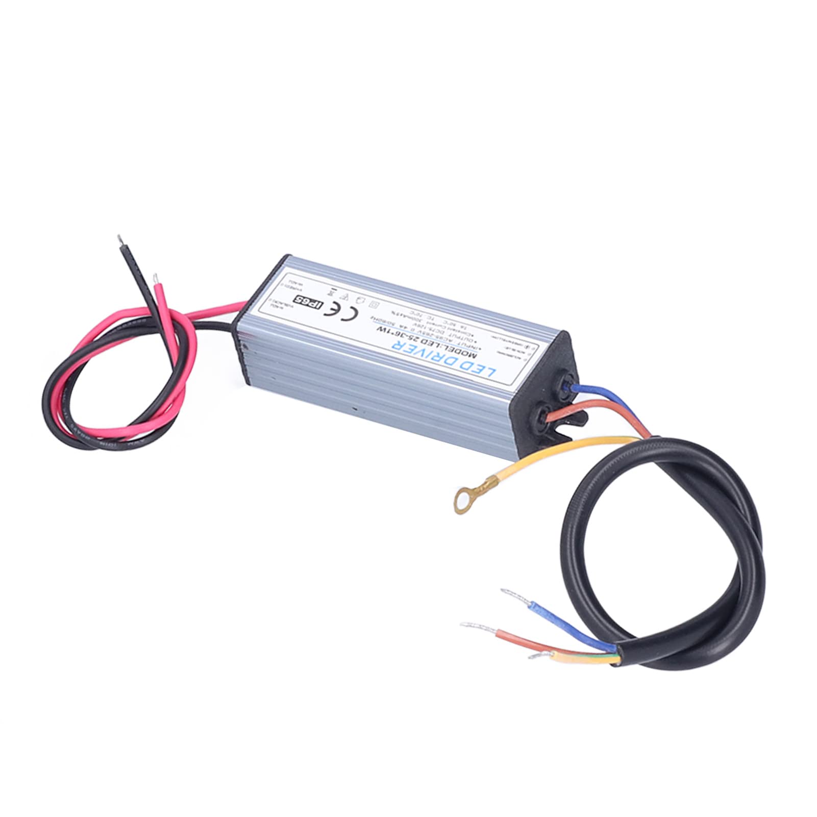 Shanrya AC DC LED Driver 75-126V Aluminum Shell Transformer for G4 MR11 Spotlights - Indoor & Outdoor Low Voltage Lighting for Home, Garden, and Commercial Use