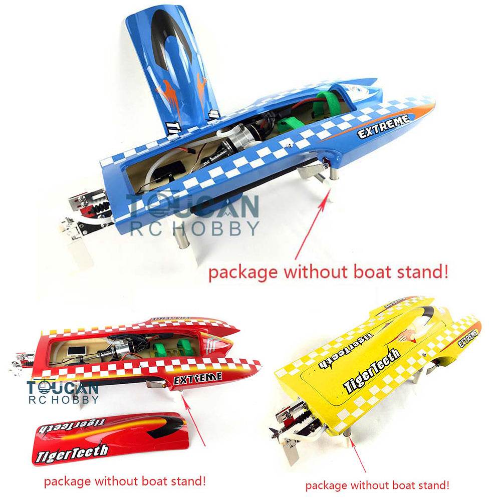 E22 Fiber Glass Electric Racing RC Boat - PNP with Motor, Servo & ESC, DIY Model 570x275x120mm, 75km/h - Perfect for Lakes, Ponds & Competitive RC Racing