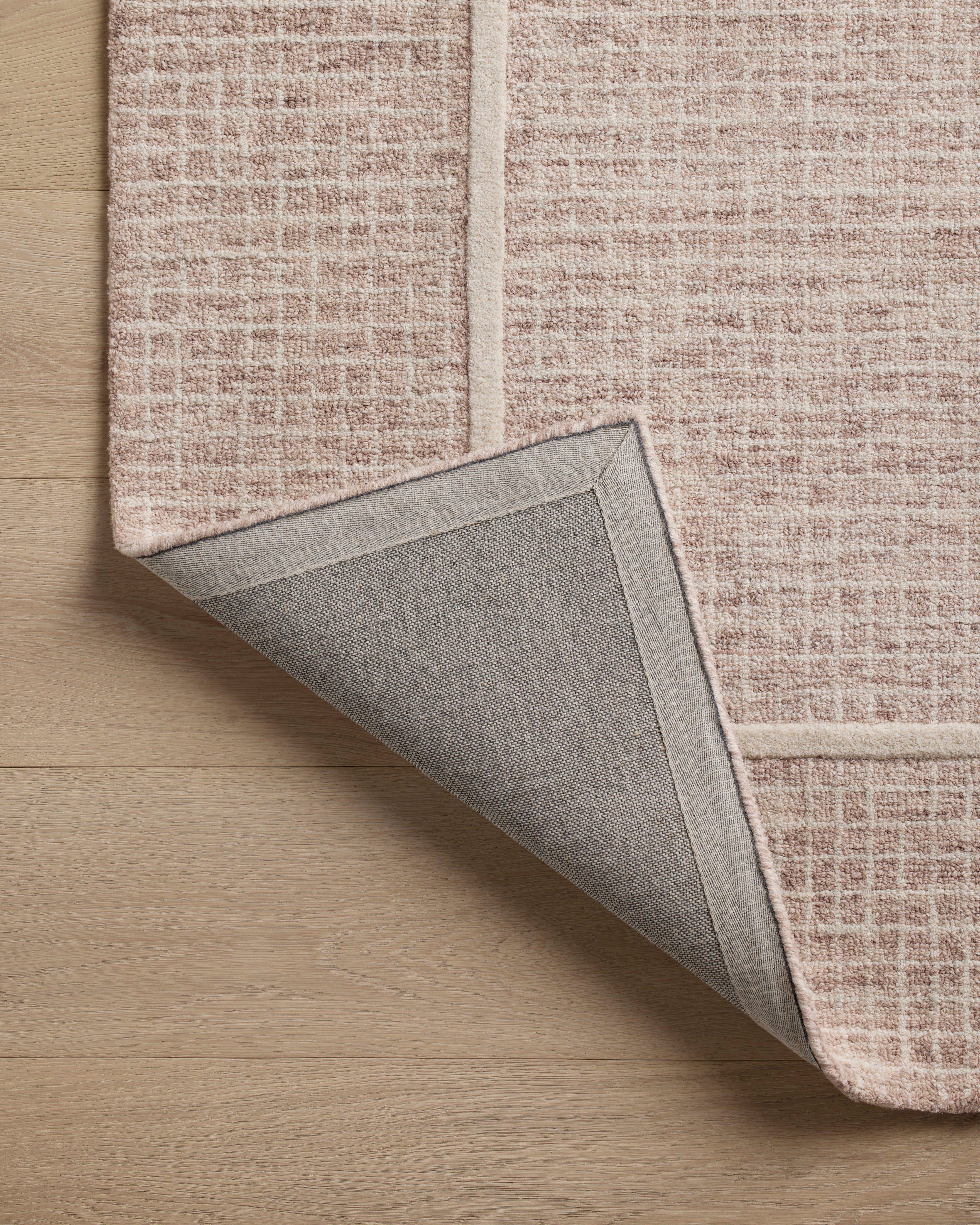 Briggs Blush & Ivory Area Rug - Soft Plush Shaggy Carpet for Living Room, Bedroom, Nursery - Non-Slip Comfortable Floor Mat for Home Decor
