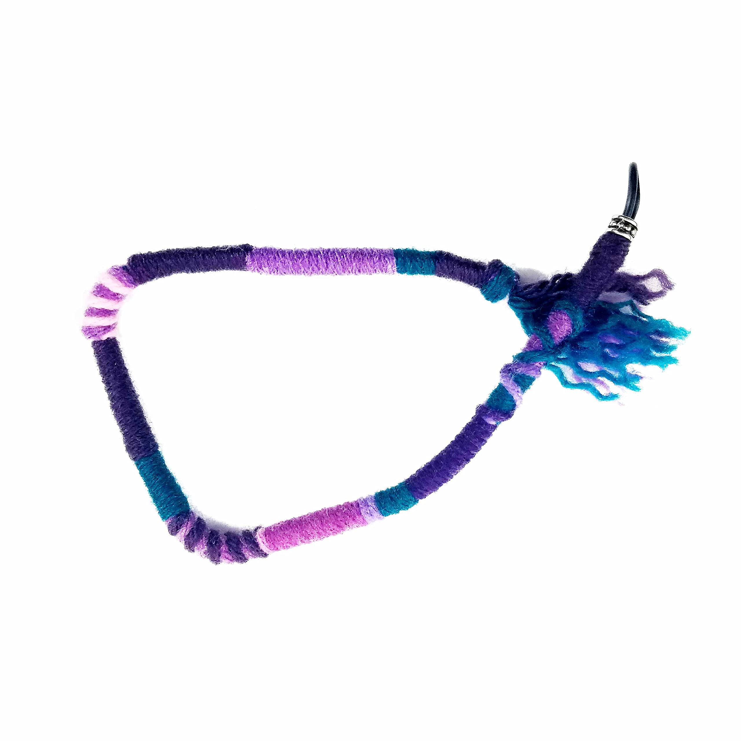 Purple Hippie Hair Extension Wrap - Single Dreadlocks Accessory for Braids & Curls | Colorful Hair Fall Protector for Festivals & Boho Style