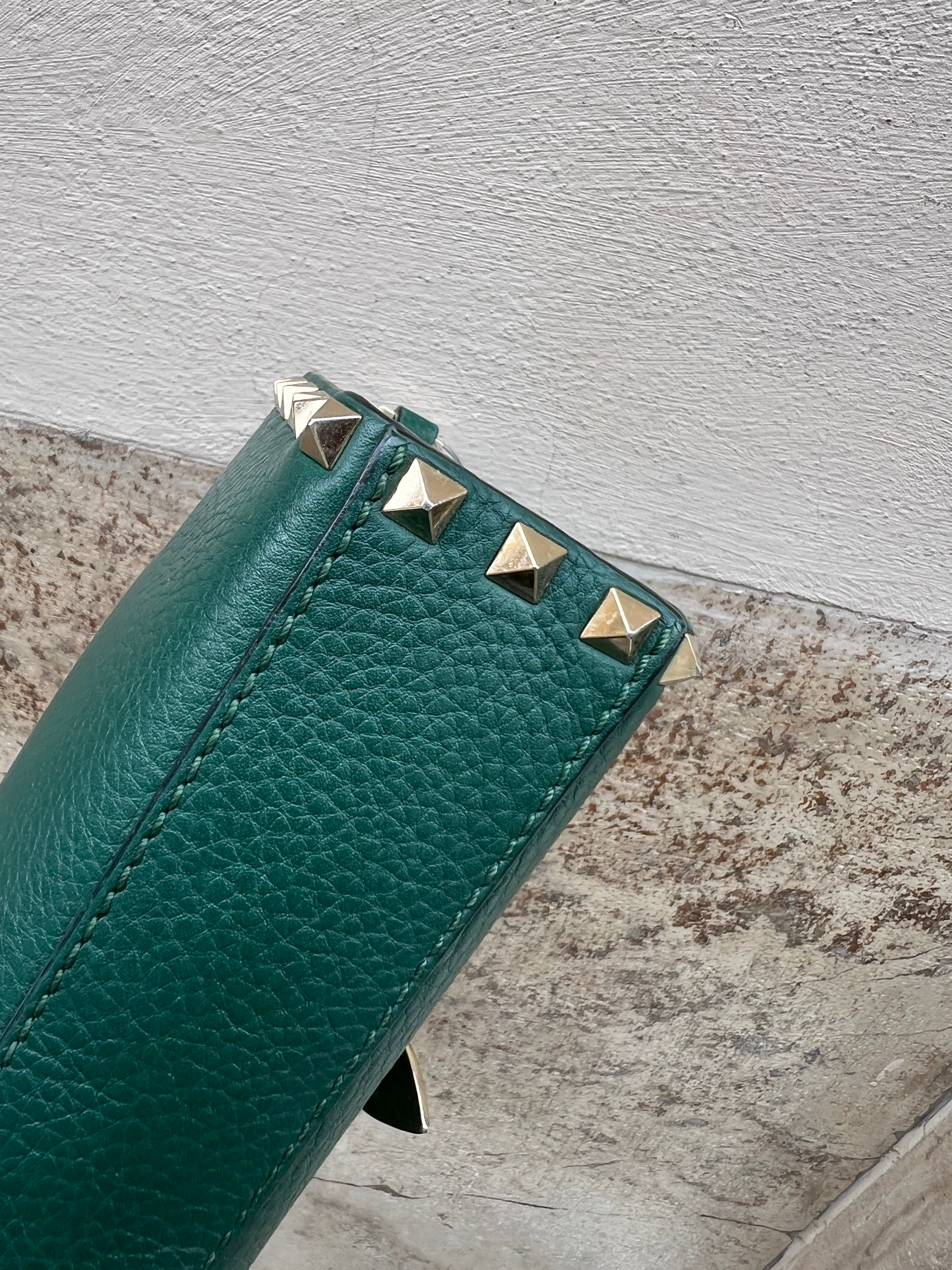 Vantino Studded Crossbody Bag in Green | Stylish Leather Shoulder Bag for Women | Perfect for Parties, Work & Everyday Use