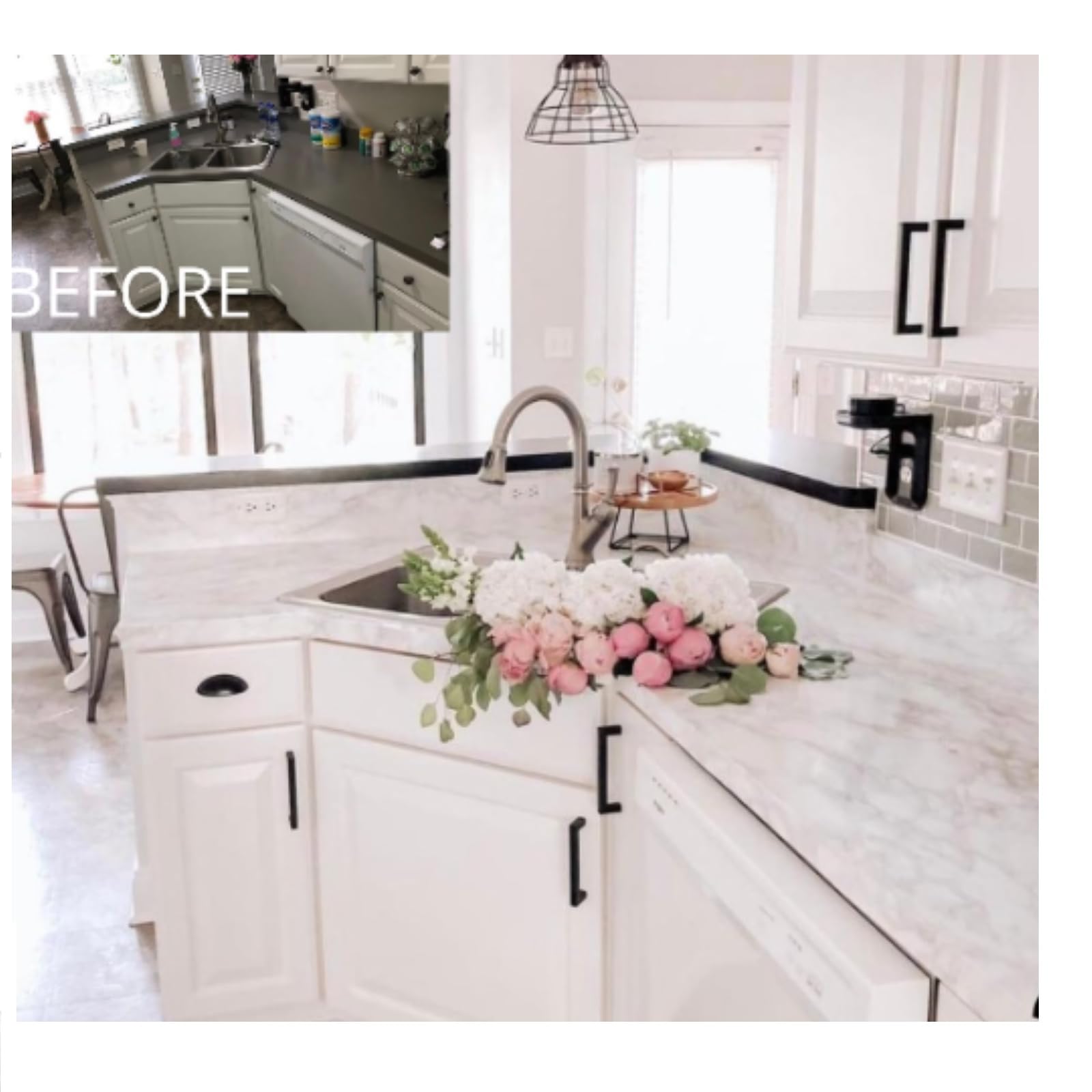 EZ Faux Marble Peel and Stick Countertop Paper - 36