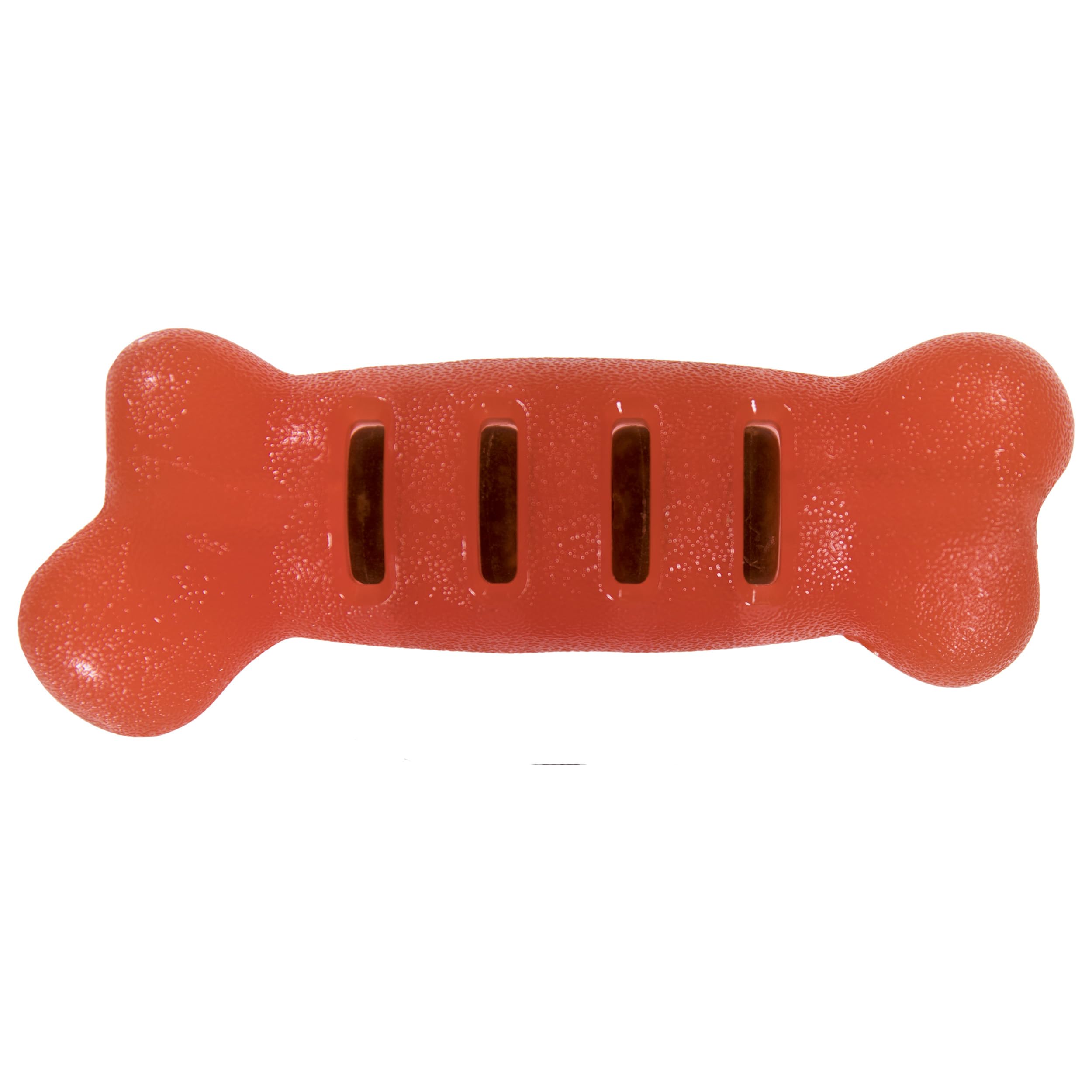 Starmark FlexGrip Treat Ringer Chew Toy for Large Dogs - Durable Interactive Dog Bone with Treat Dispenser, Red | Perfect for Playtime, Training & Dental Health