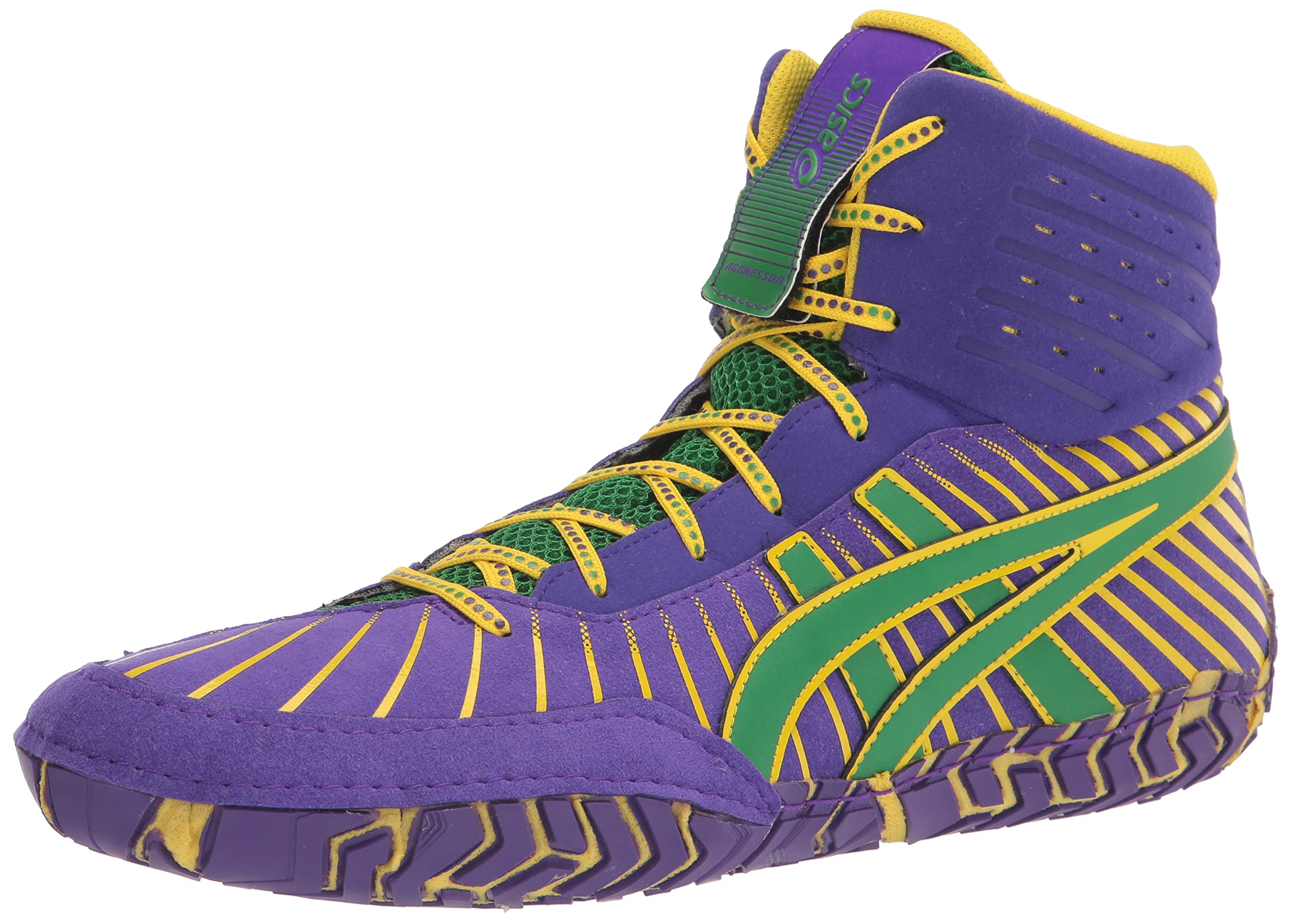 ASICS Men's Aggressor 4 Wrestling Shoes - Lightweight & High-Traction for Competitive Matches - Perfect for Wrestling Tournaments, Training & Grappling Sports