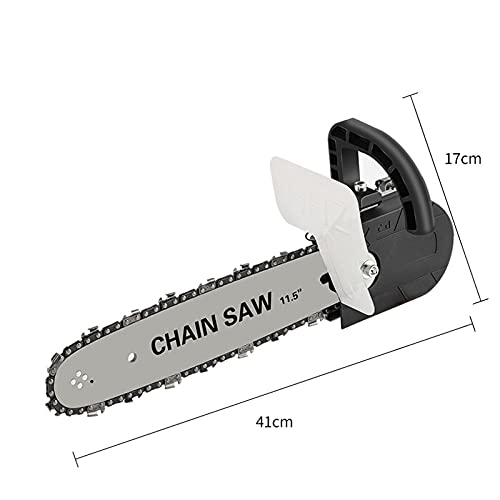 11.5 Inch Electric Chainsaw Bracket - Adjustable Universal M10 Chain Saw Adapter for Angle Grinder Conversion (Black) - Perfect for DIY Wood Cutting, Tree Pruning, and Outdoor Projects