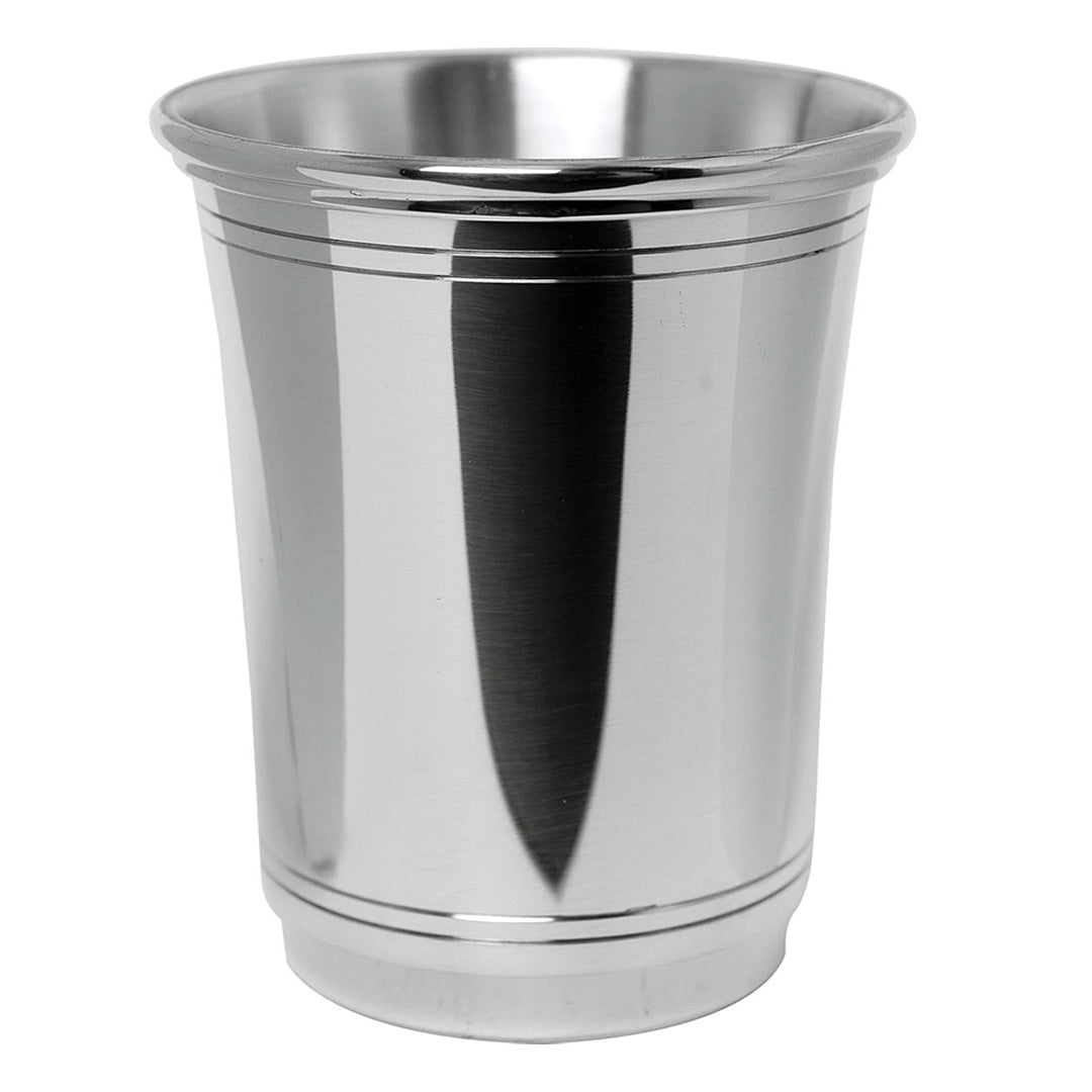 12oz Pewter Carolina Julep Cup - Classic Southern Mint Julep Drinking Vessel for Cocktails, Parties & Home Bar Decor