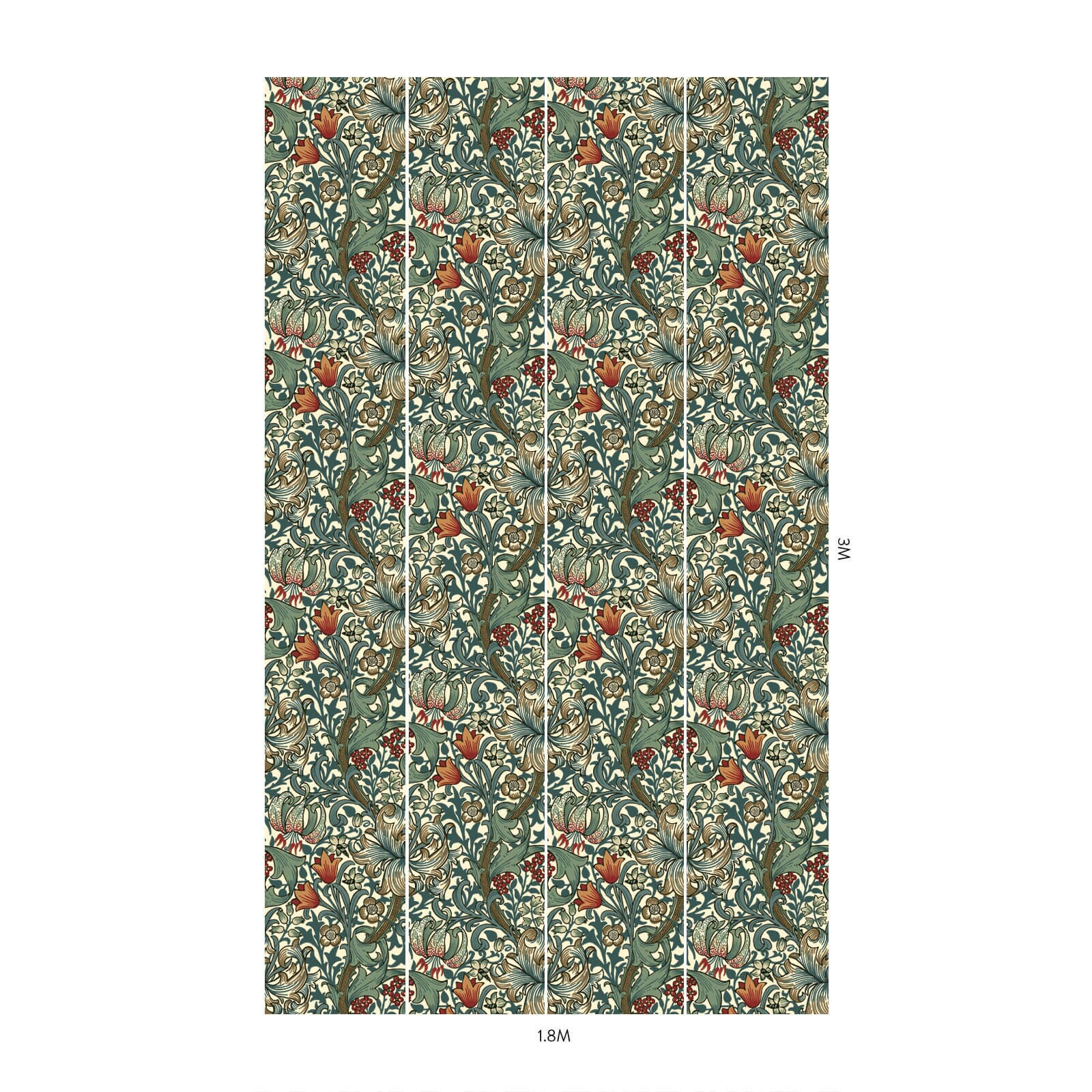 GOLDEN LILY Wallpaper - Premium Ecru Floral Wallpaper for Home Decor | Perfect for Living Room, Bedroom & Nursery