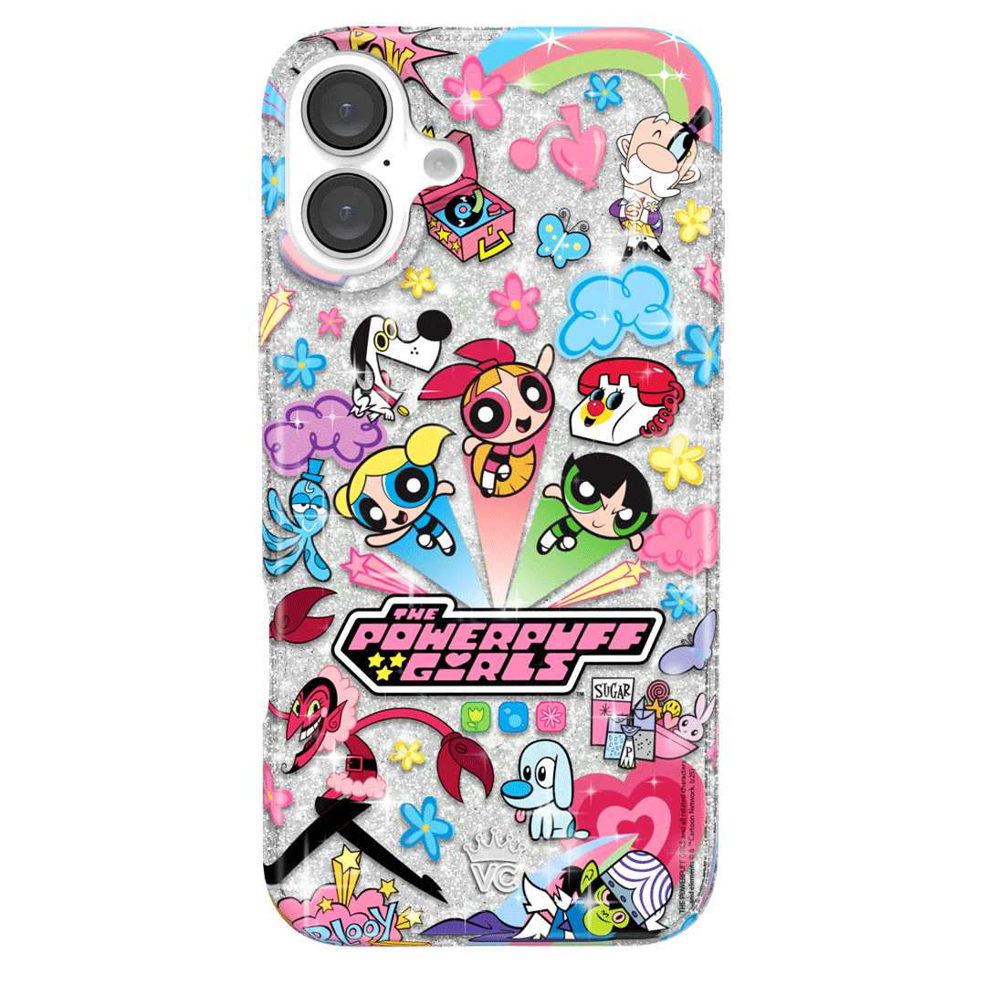 The Powerpuff Girls Girl Power iPhone Case - Cute Cartoon Character Phone Cover for iPhone 13/12/11/X/8/7 - Perfect for Fans, Kids, and Gift Giving - Durable Protection for School, Work, and Everyday Use
