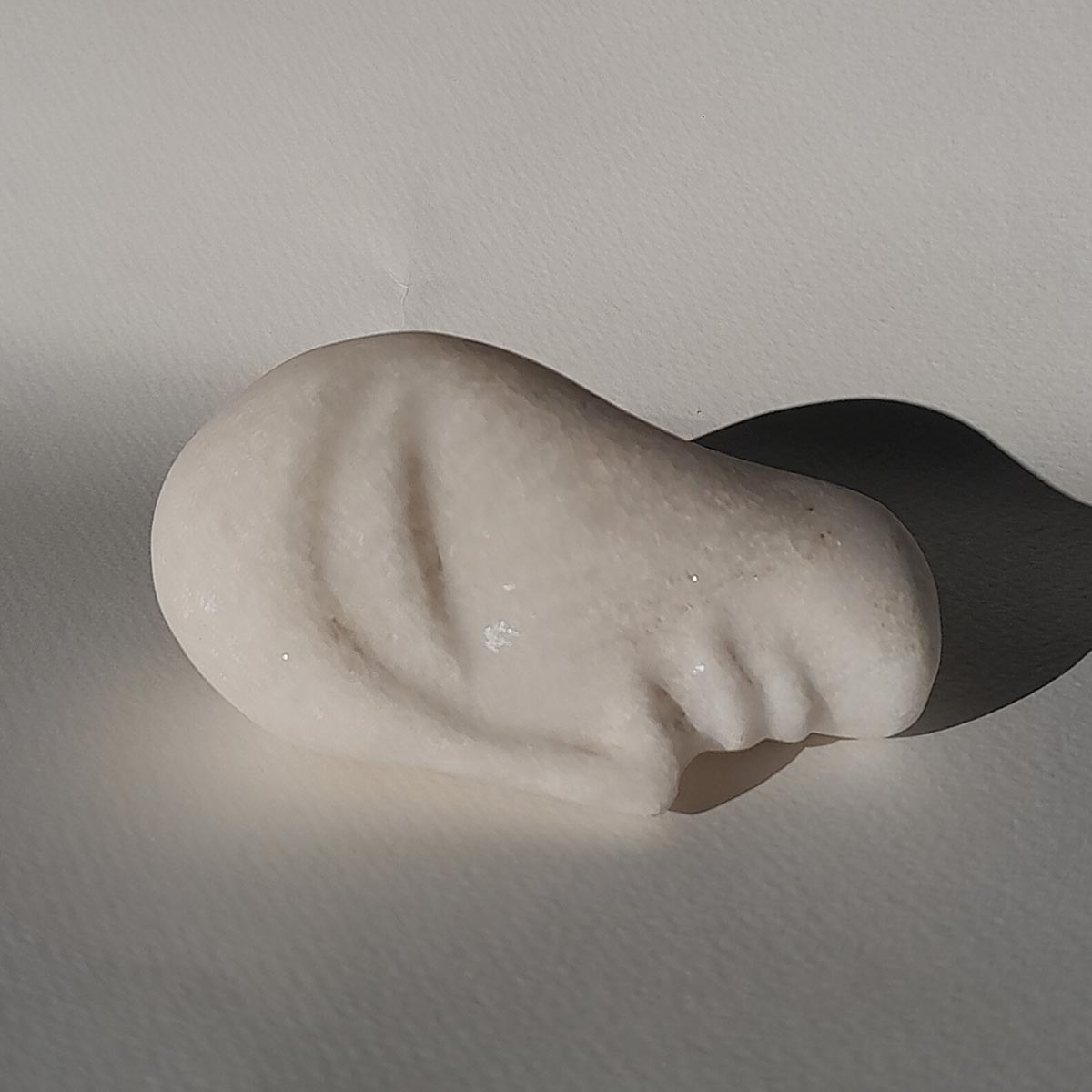 Testolina2 Alabaster Marble Sculpture - Handcrafted Art Piece for Home Decor, Office & Garden | Perfect Gift for Art Lovers