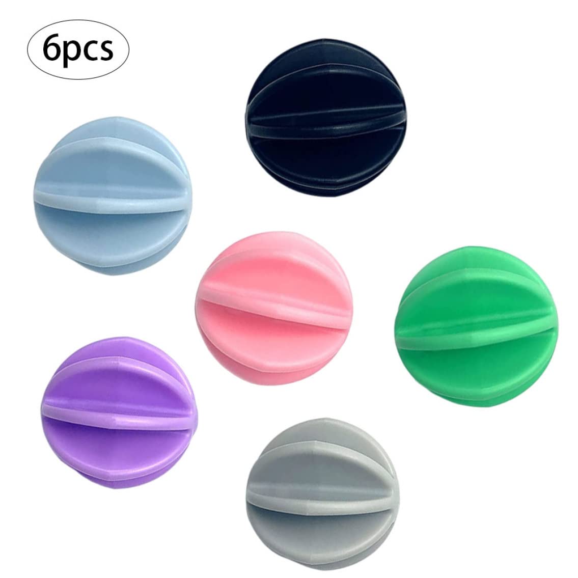 NIDONE Protein Shaker Bottle with Mixing Ball - 6 Pack Leak-Proof Plastic Shaker Cup for Gym, Workout & Post-Workout Protein Drinks