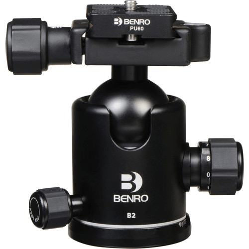 Benro B2 Double Action Ballhead - Professional Camera Tripod Head for DSLR & Mirrorless Cameras - Perfect for Photography, Videography & Travel Shooting