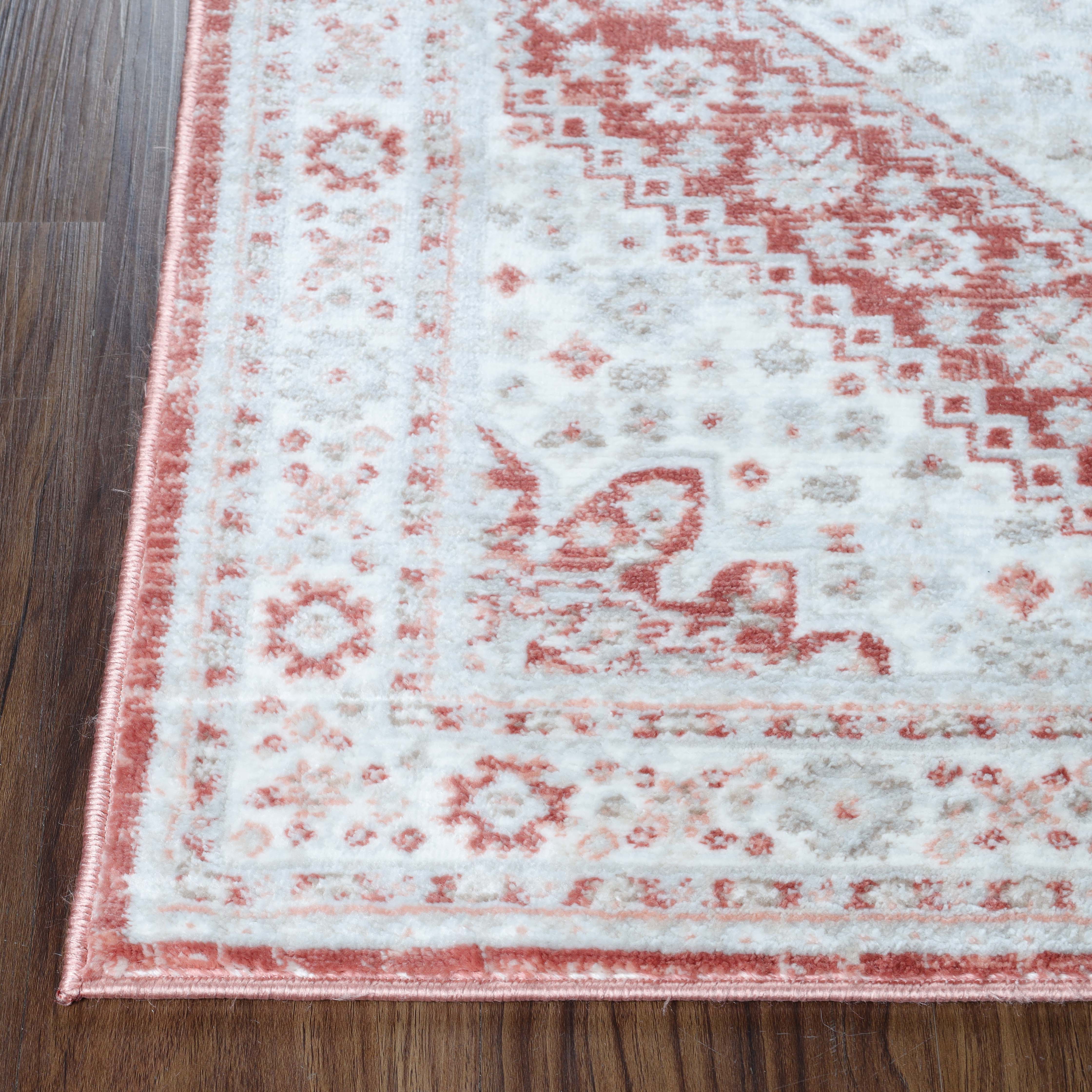 Layland Classic Medallion Traditional Indoor Area Rug or Runner - Non-Slip Living Room Carpet for Bedroom, Dining Room & Hallway Decor