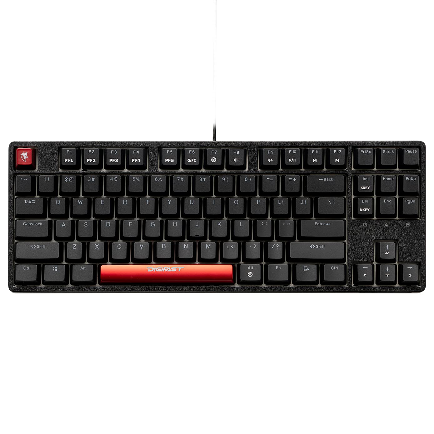CS-21 Mechanical Gaming Keyboard with RGB Backlit - Tenkeyless TKL Keyboard with Cherry MX Blue Switches | Perfect for PC Gaming, Typing & Esports Tournaments