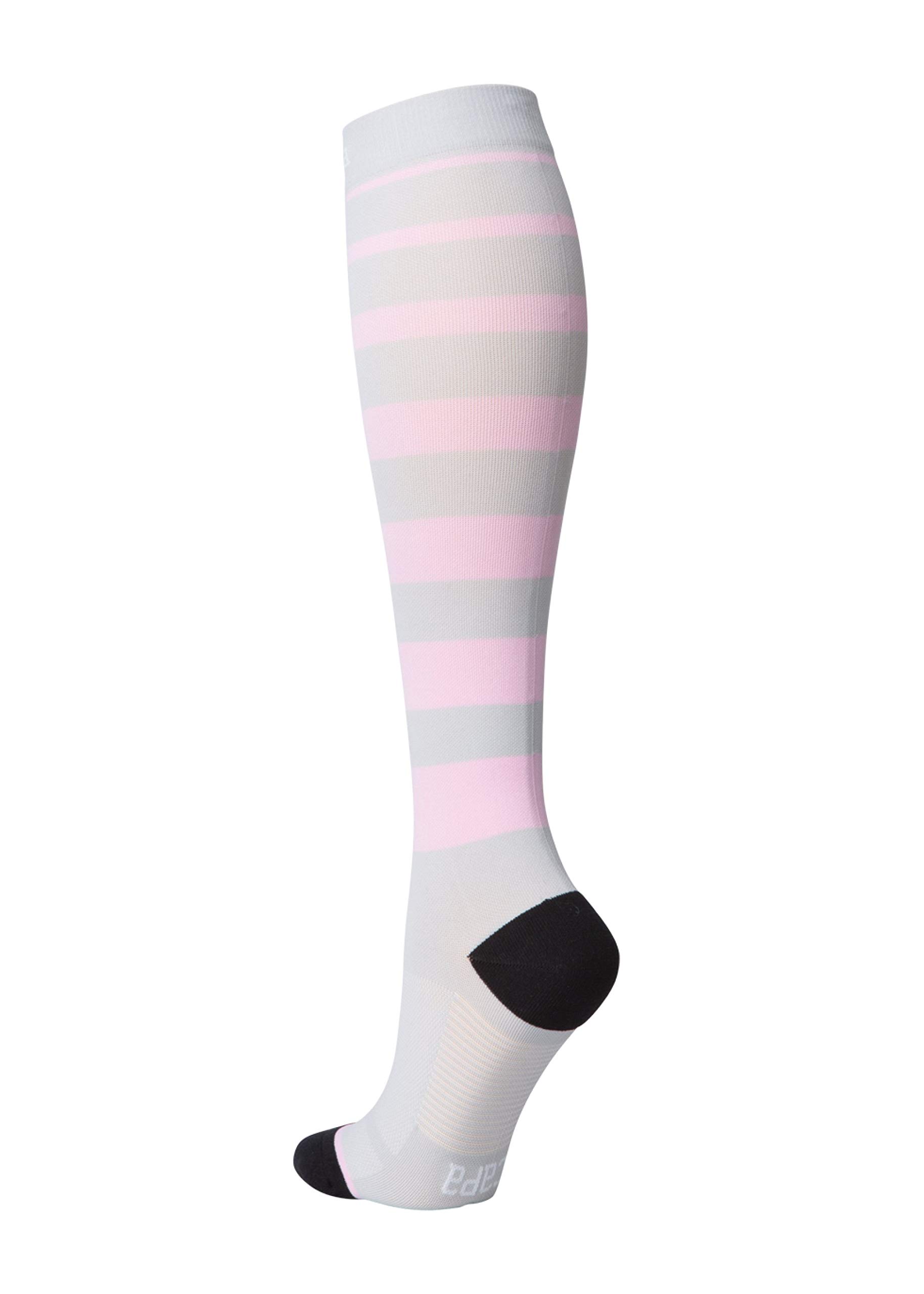 Body After Baby Capa 20-30mmHg Compression Socks for Women - Pink & Gray Small Size - Postpartum Recovery & Circulation Support for Pregnancy, Travel & Long Work Hours