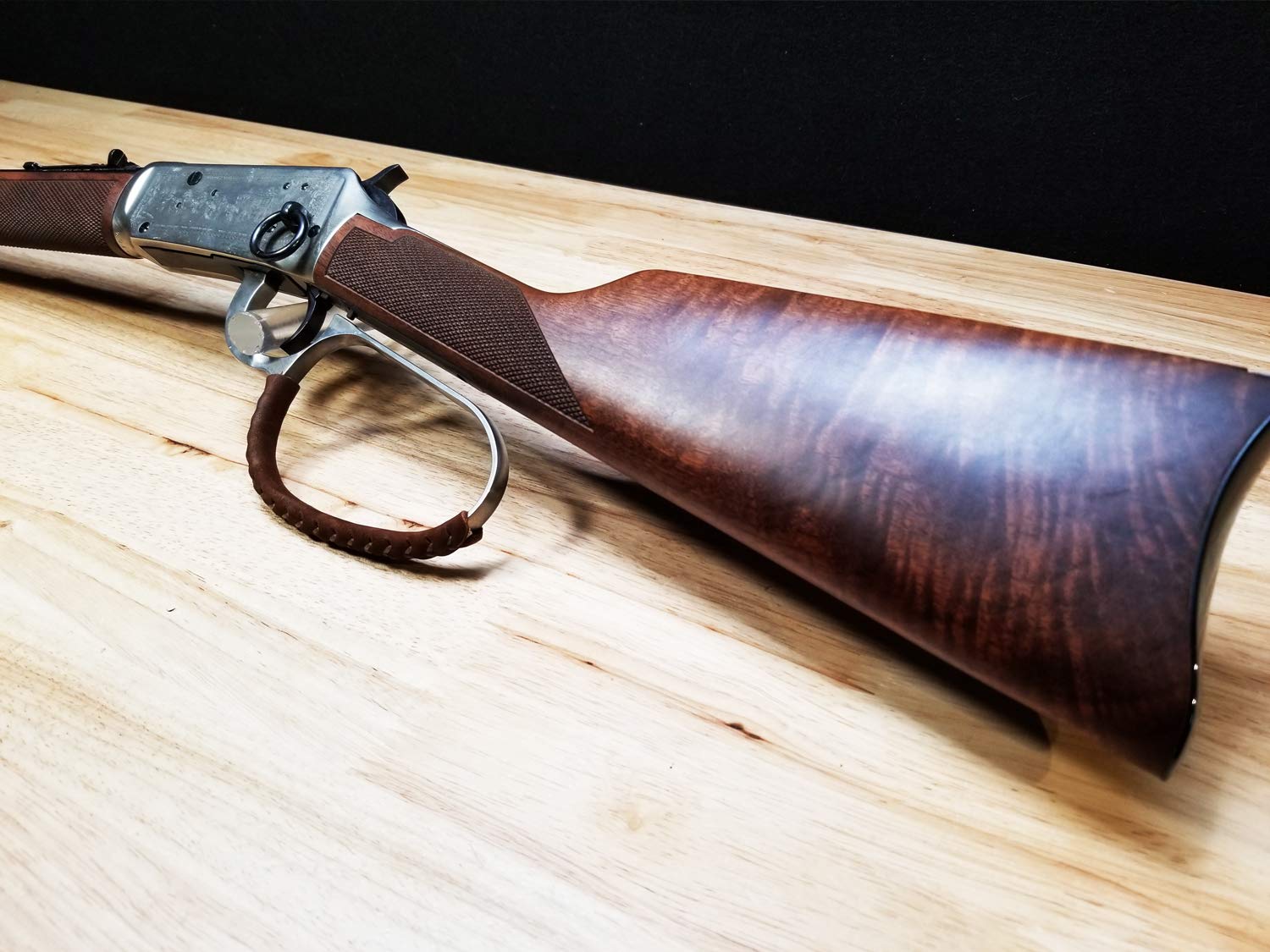 Handcrafted Large Loop Leather Lever Wrap - Premium Genuine Leather for Guns, Knives & Tools - Perfect for Hunting, Camping & Outdoor Adventures