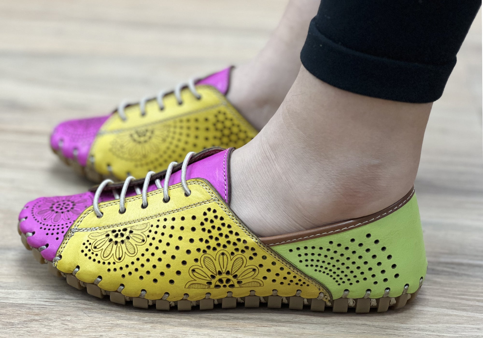 Orizonte Charmaine Women's Comfortable Leather Shoes - European Style for Walking, Work & Casual Wear