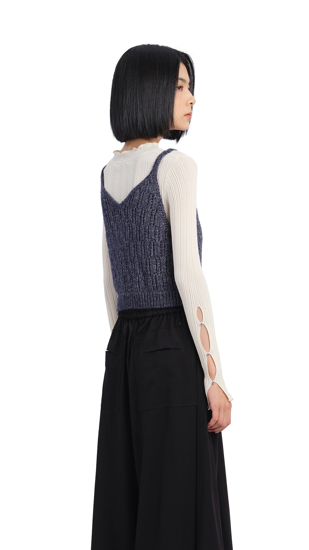 Cozy Textured Knit Vest for Women - Soft Chunky Cable Knit Sweater Vest - Perfect for Layering in Fall & Winter Outfits