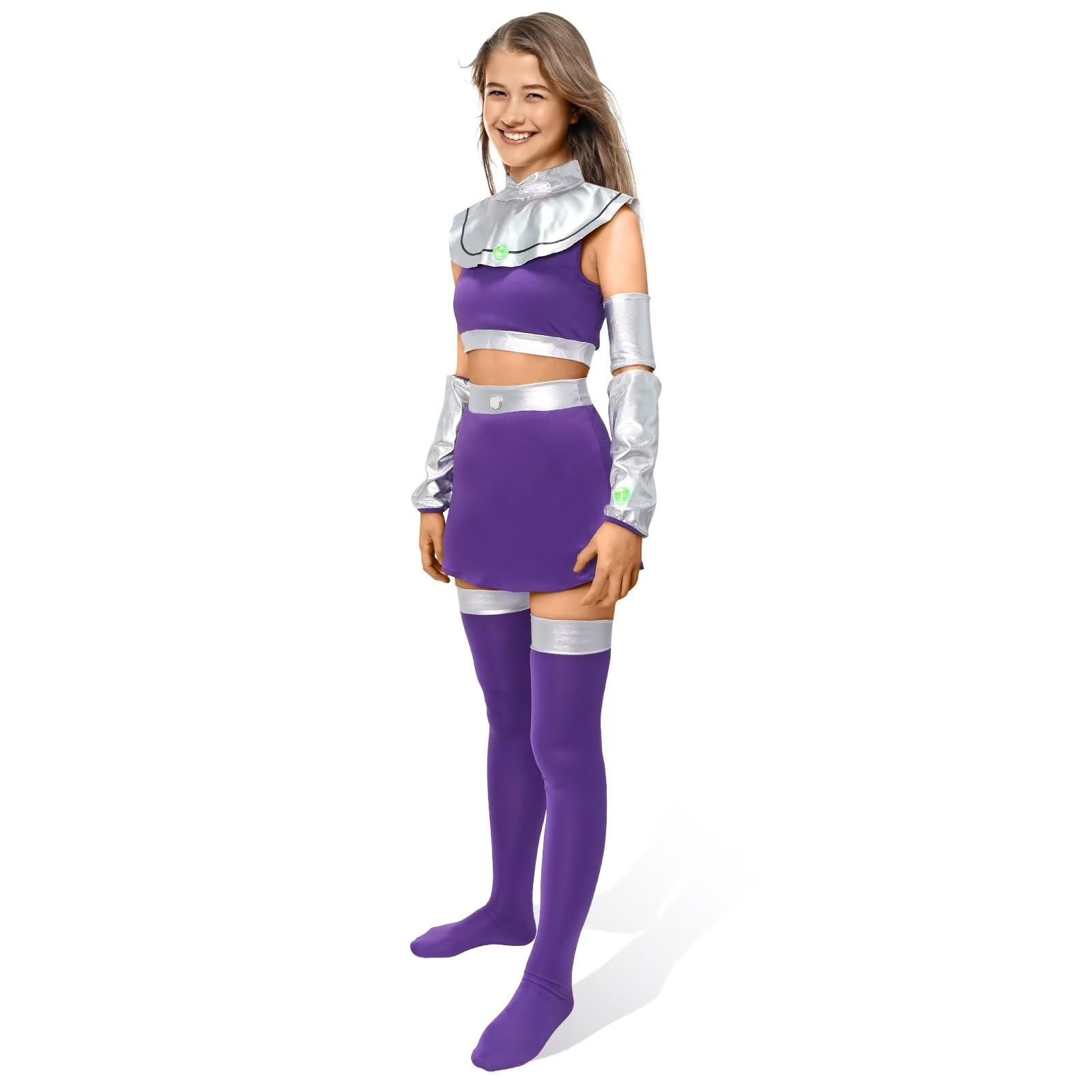 Starfire Cosplay Costume for Women - US Size Halloween, Anime & Masquerade Party Outfit - Perfect for Comic Con, Cosplay Events & Themed Parties