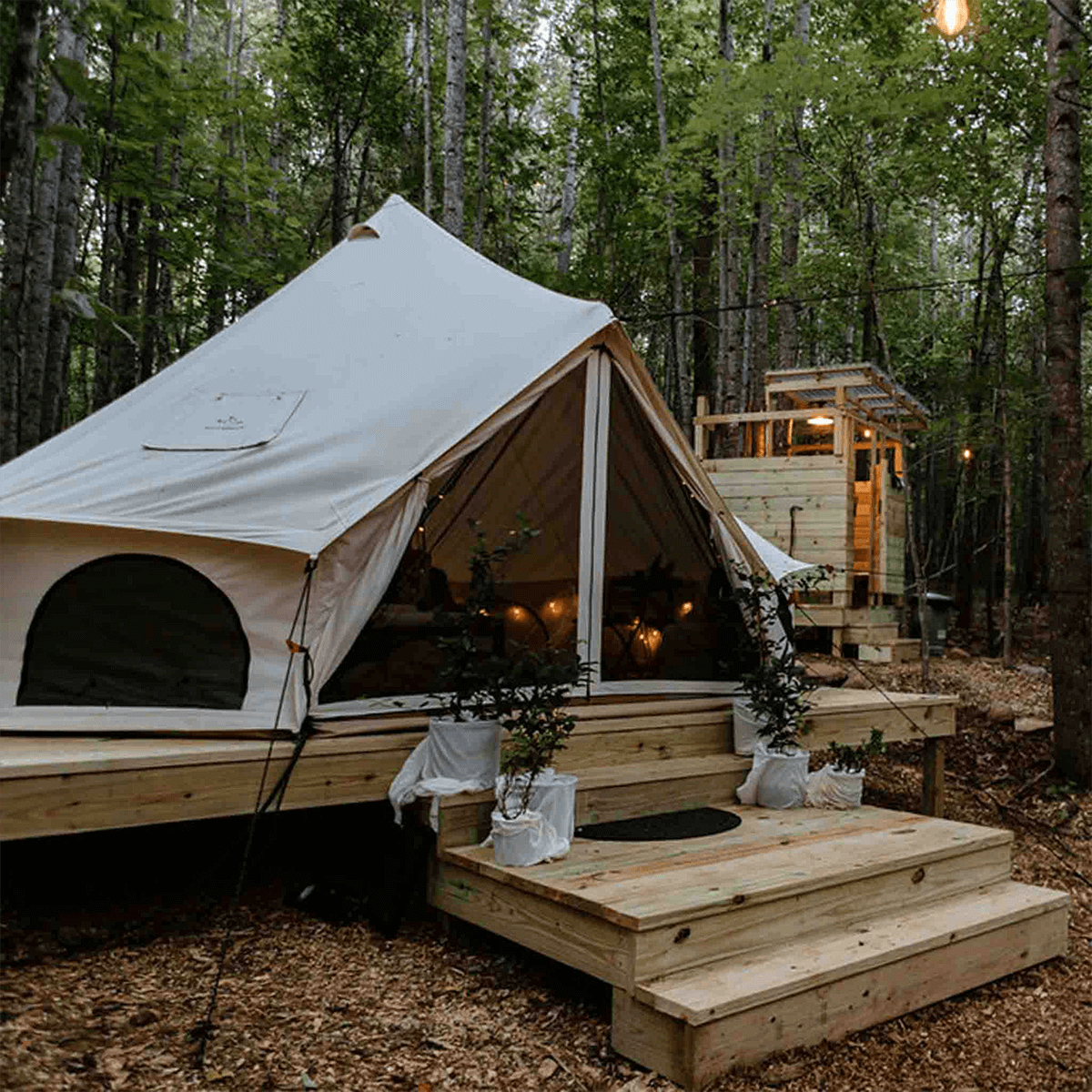 16.5' Avalon Bell Tent - Waterproof Canvas Camping Tent for Outdoor Adventures, Family Camping, Glamping & Festivals