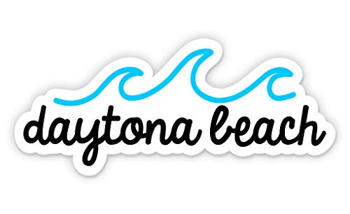 Squiddy Daytona Beach Vinyl Sticker Decal - Waterproof, Durable for Phone, Laptop, Water Bottle (2.5