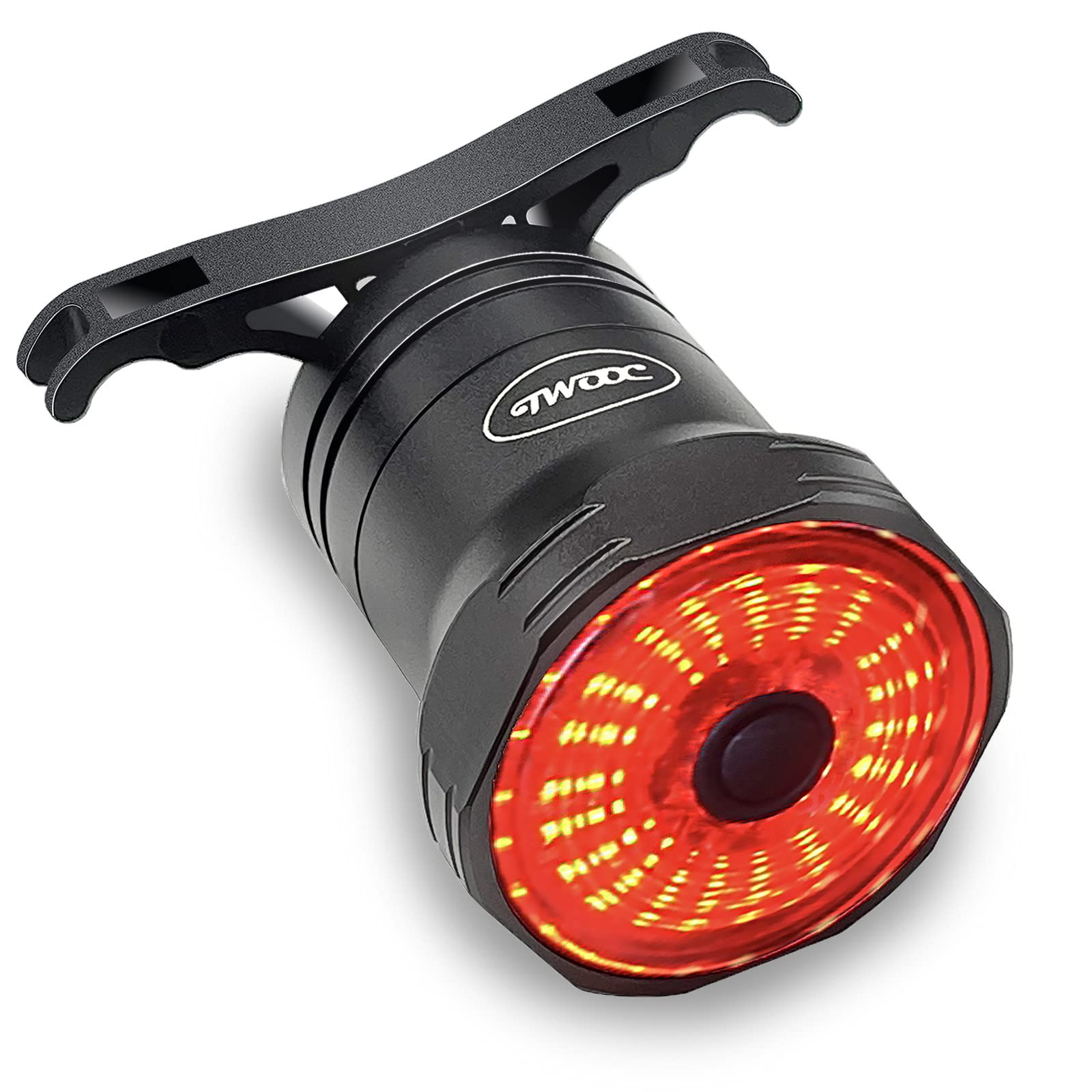 Ultra Bright Smart Bike Tail Light - Auto On/Off Bicycle Brake Light with USB Rechargeable & IPX6 Waterproof Design for Day/Night Safety - Perfect for Commuting, Road Cycling, and Mountain Biking