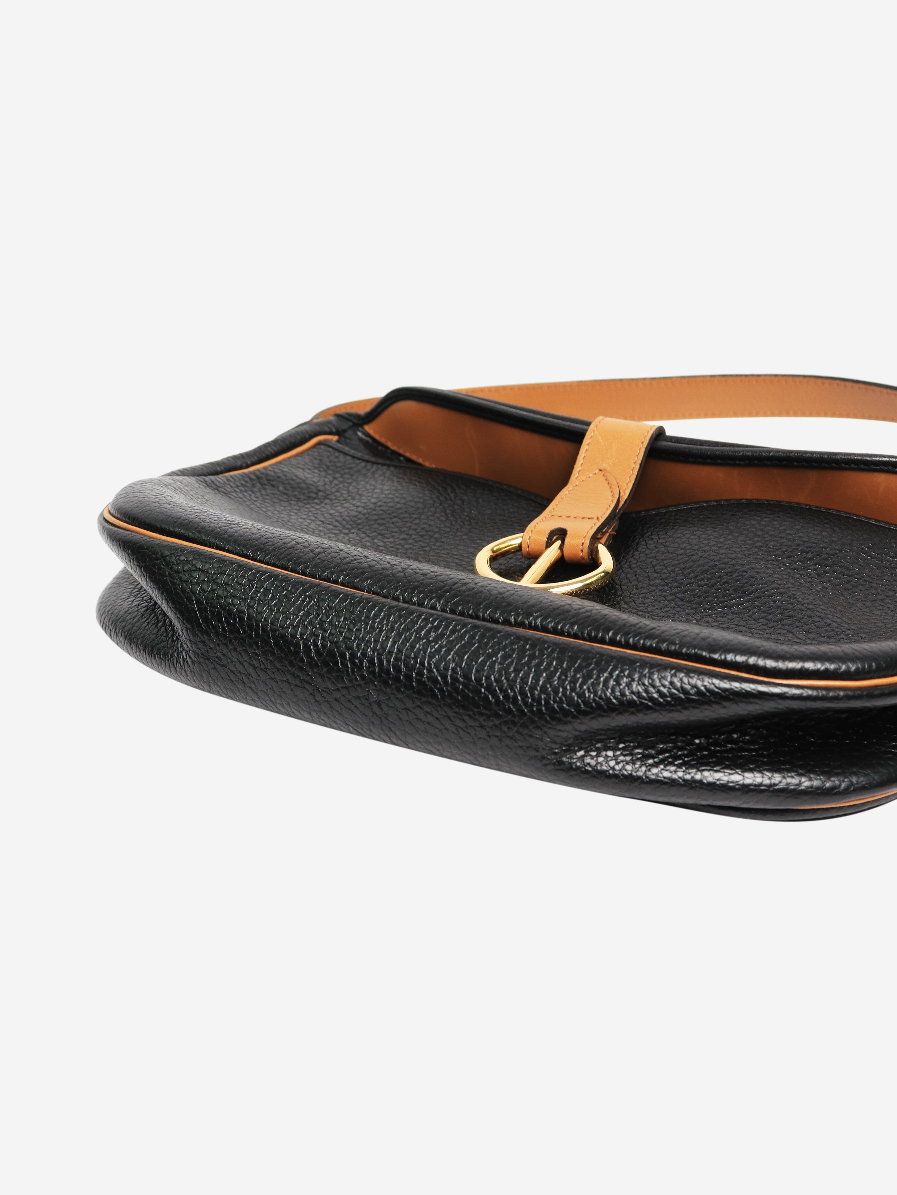 Stylish Black Leather Shoulder Bag for Women - Durable & Fashionable Crossbody Purse - Perfect for Work, Travel & Everyday Use