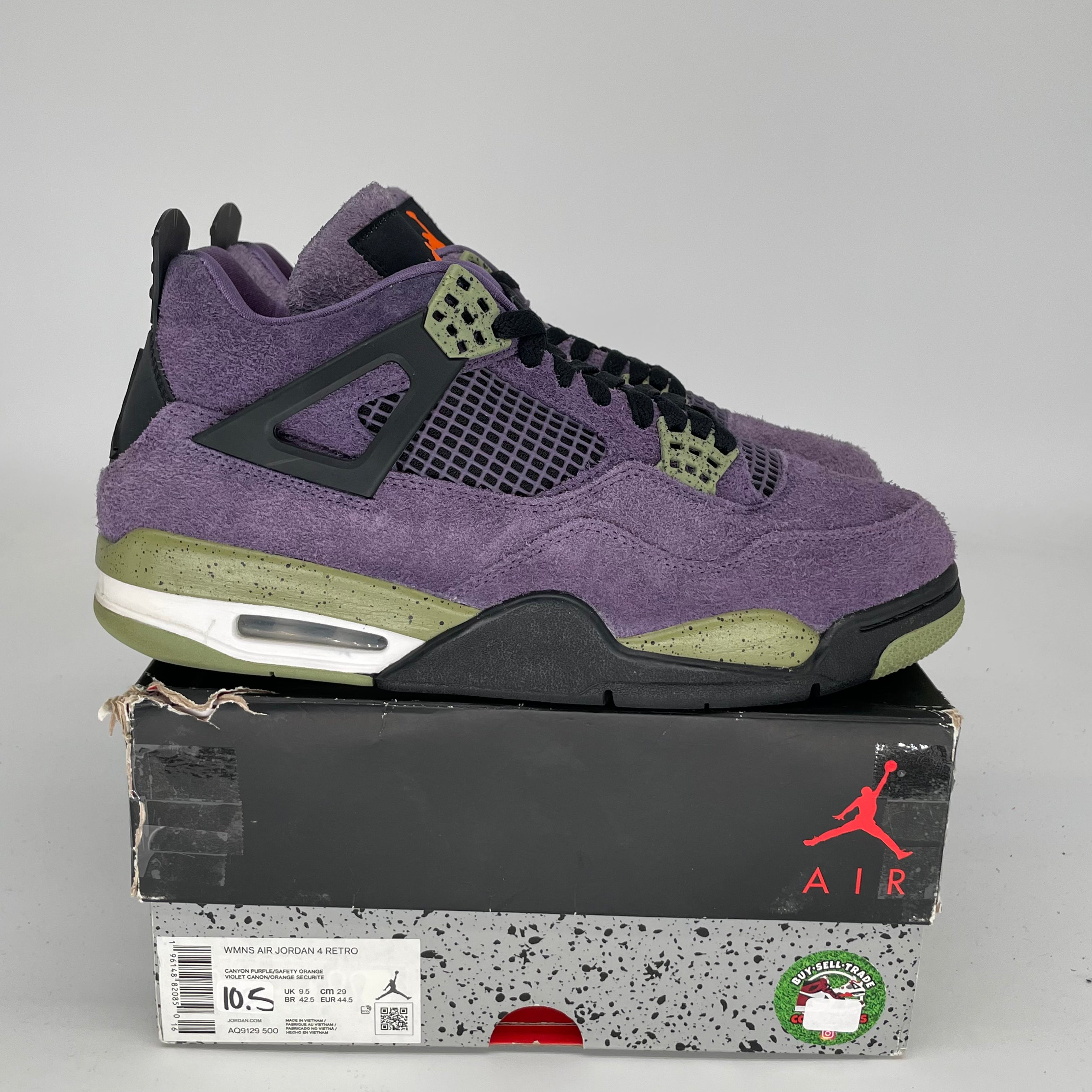 AIR JORDAN 4 CANYON PURPLE Women's Basketball Shoes Size 10.5/12W AQ8129-500 - Perfect for Streetwear, Sneaker Collection & Casual Fashion