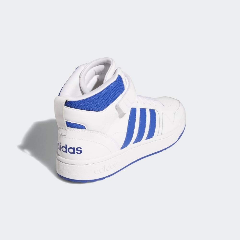 Adidas Kids' Postmove Mid Basketball Shoes - High-Top Sneakers for Boys & Girls - Breathable Comfort for School, Sports & Play
