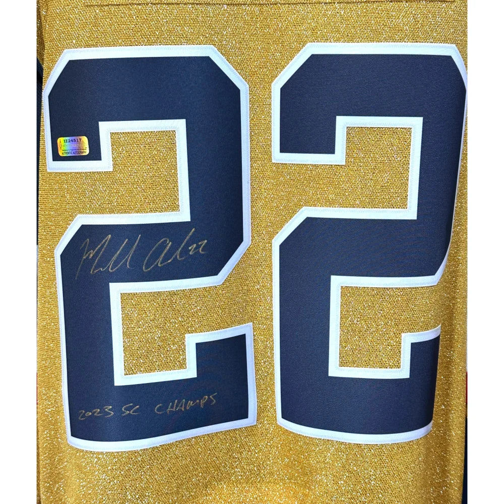 Michael Amadio Autographed Vegas Golden Knights Gold Jersey - Signed with 