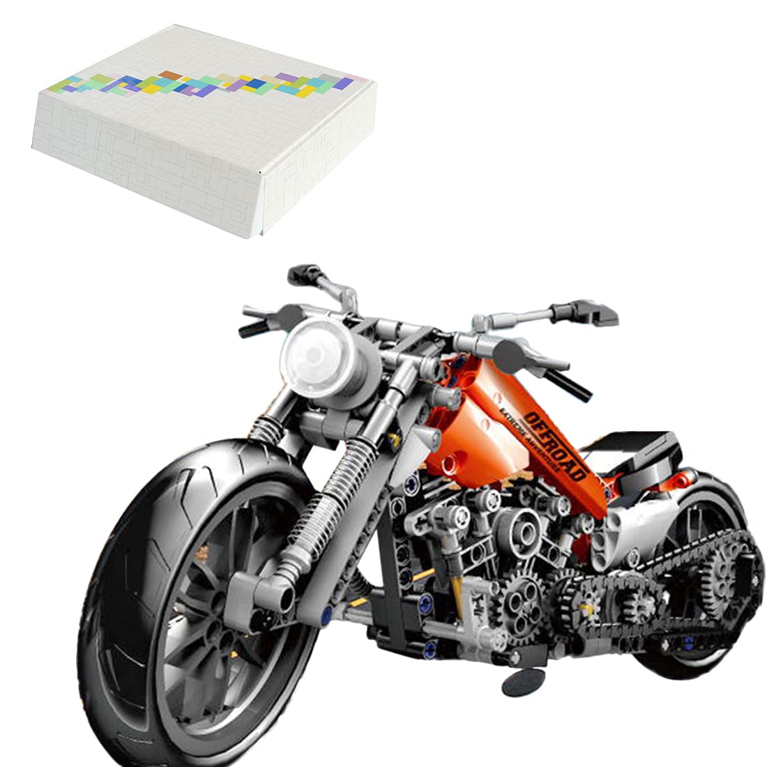 Luxst Technical Motorcycle Building Kit - 436-Piece DIY Racing Vehicle Model Set, Compatible with Lego Technic (37M71546XG8) - Perfect for STEM Learning, Creative Play & Collector Display
