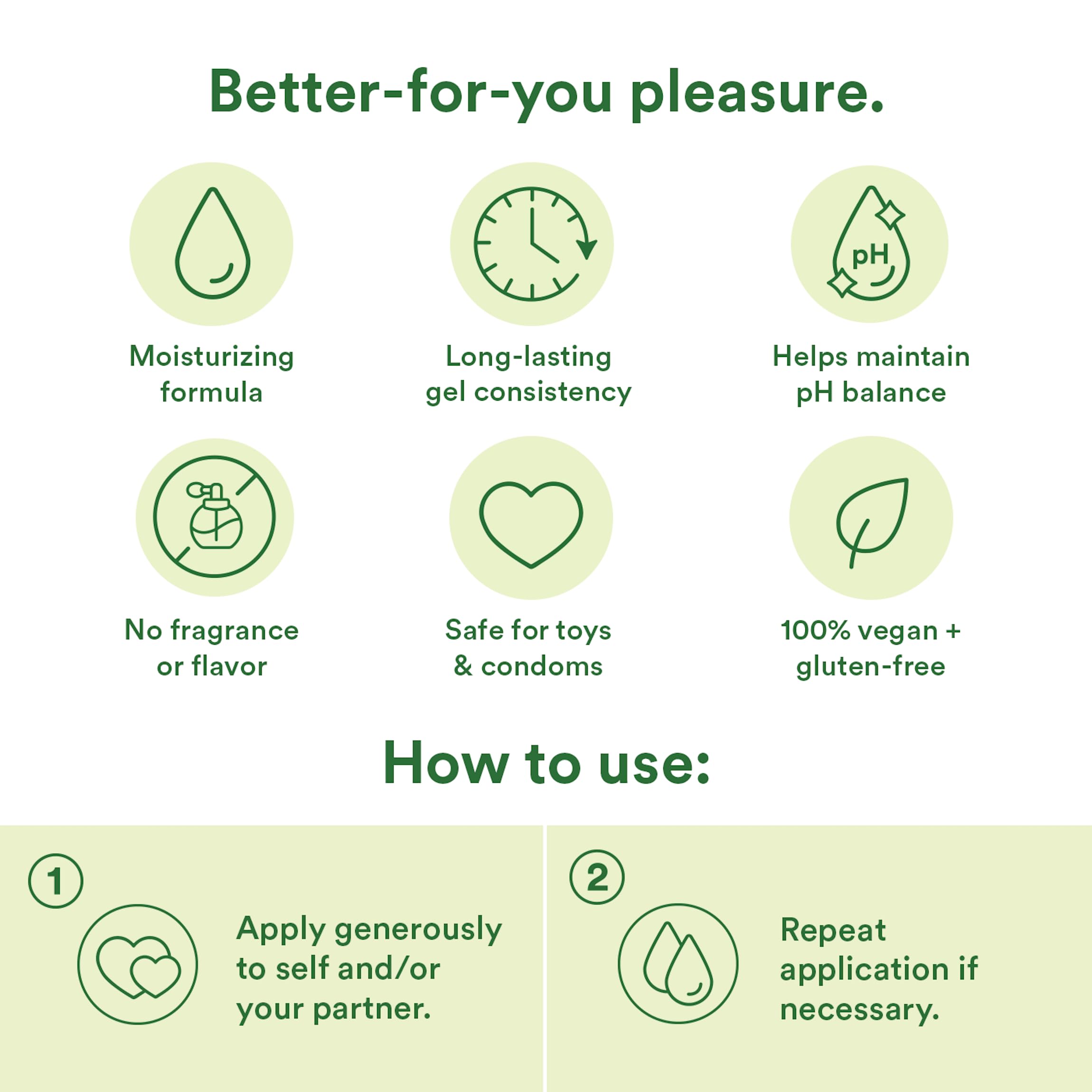 Good Clean Love Liquid Water-Based Lube with Hyaluronic Acid | Premium pH-Balanced Personal Lubricant for Men & Women | Safe for Adult Toys & Condoms | Hydrating Intimate Wellness Gel (1.69 Oz) | Perfect for Sensitive Skin, Couples & Solo Play