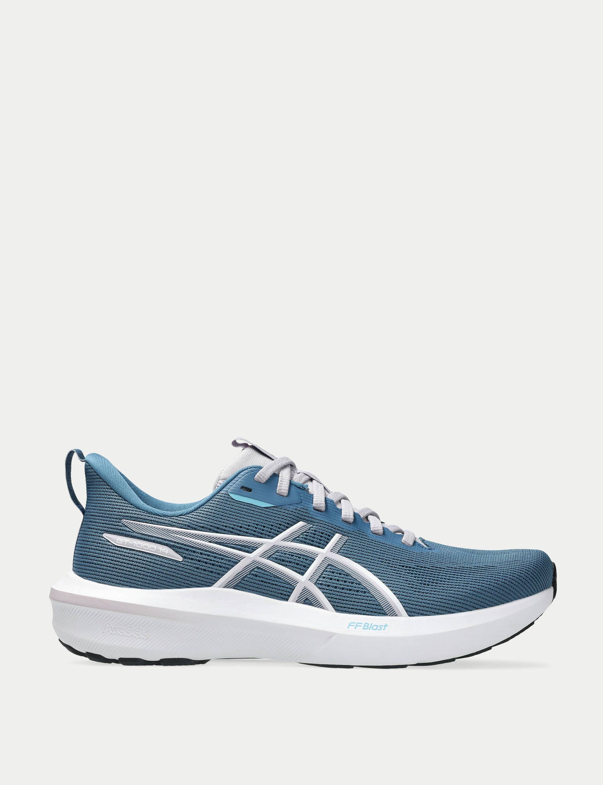 GT 1000 14 Running Shoes for Men - Winter Sea/White Color - Perfect for Jogging, Gym Workouts & Outdoor Activities