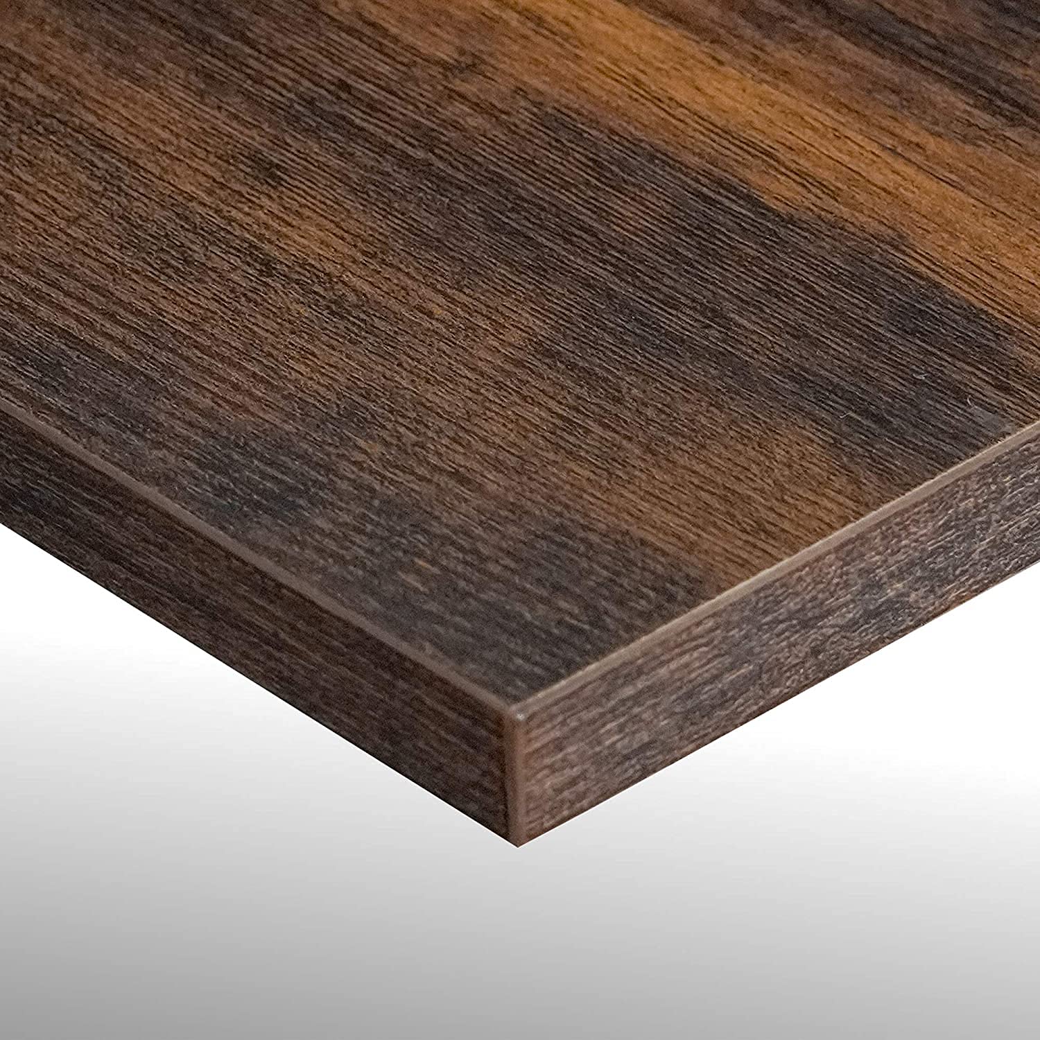 Bestier Small Rectangular Office Desk - Minimalist Writing Computer Workstation with 2 Large Drawers, Rustic Brown - Perfect for Home Office, Study Room & Vanity Makeup Area