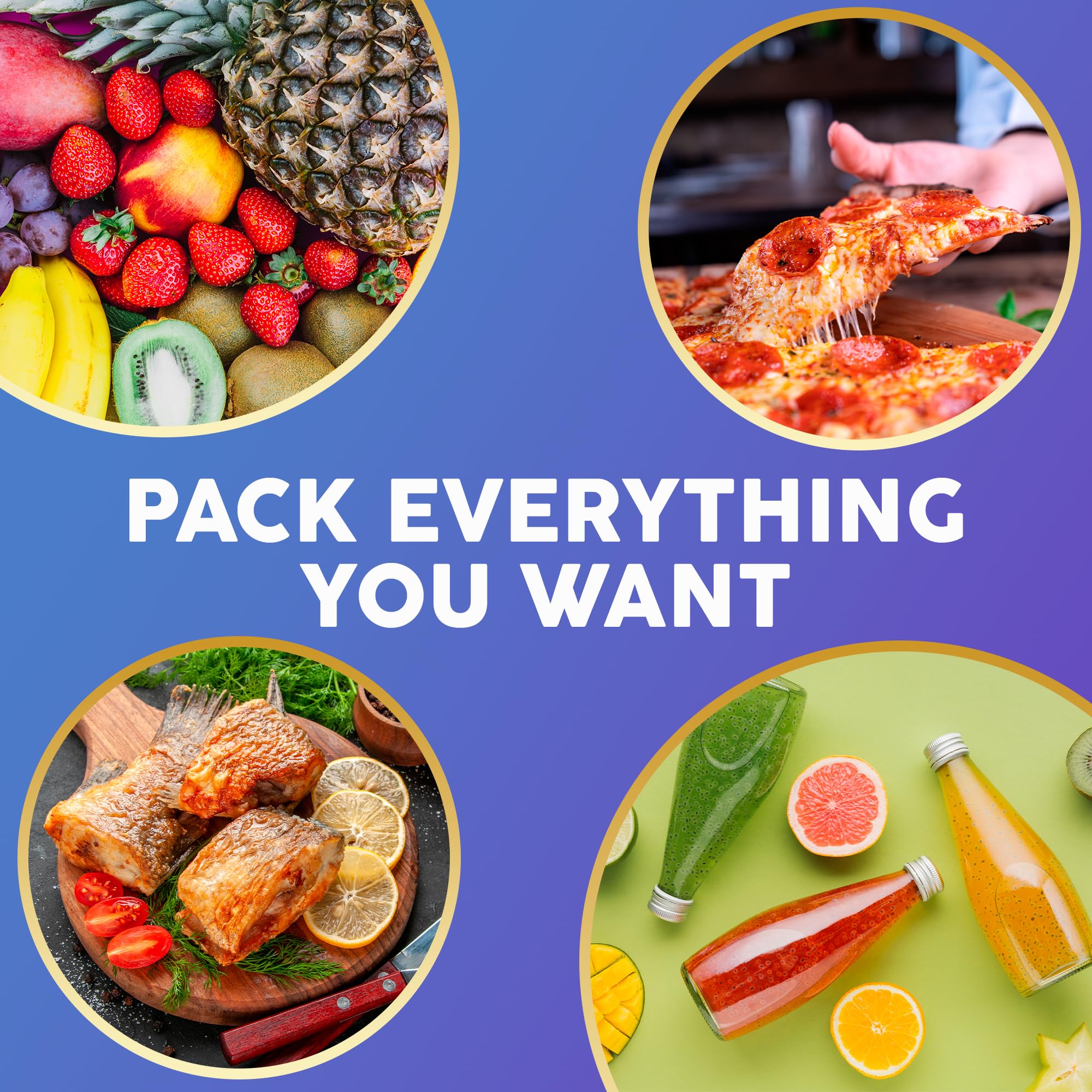 APQ 8x8x8 Inches Insulated Foil Bags with Handles - 50 Pack Thermal Shipping Bags for Frozen Food, Cosmetics & Perishables | Bubble Cushion Lined, Metallized Foil Insulation | Perfect for Meal Prep, Grocery Delivery & Cold Chain Logistics