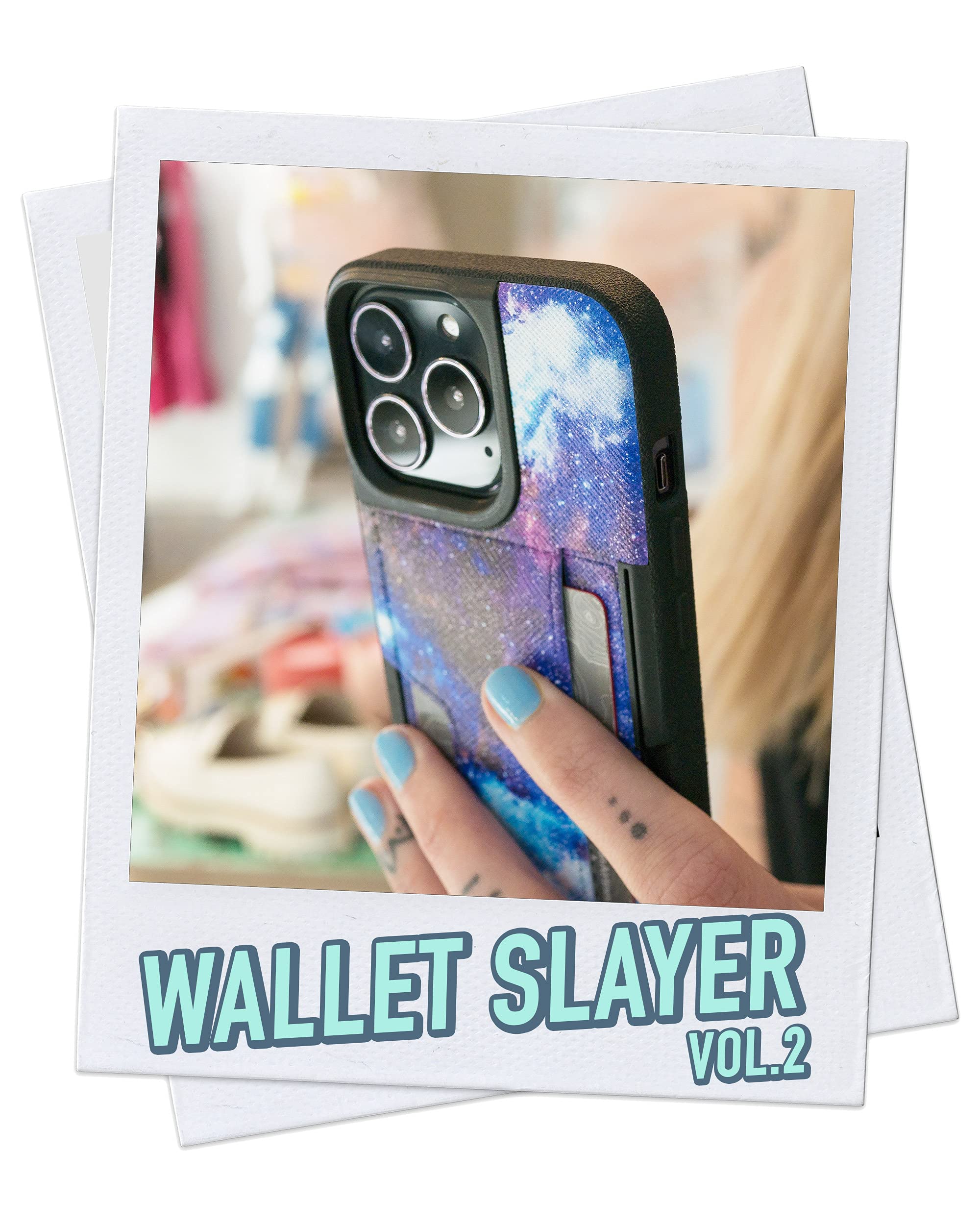 Smartish iPhone 13 Pro Wallet Case - Slim Protective Credit Card Holder with Kickstand | Wallet Slayer Vol. 2 | Perfect for Travel, Work & Everyday Use