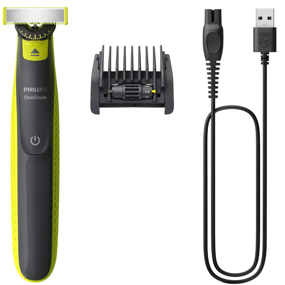 PHILIPS QP2724/22 OneBlade 360 Face & Body Trimmer - Wet & Dry Shaving, Trimming & Edging for Men - Perfect for Travel, Gym & Daily Grooming