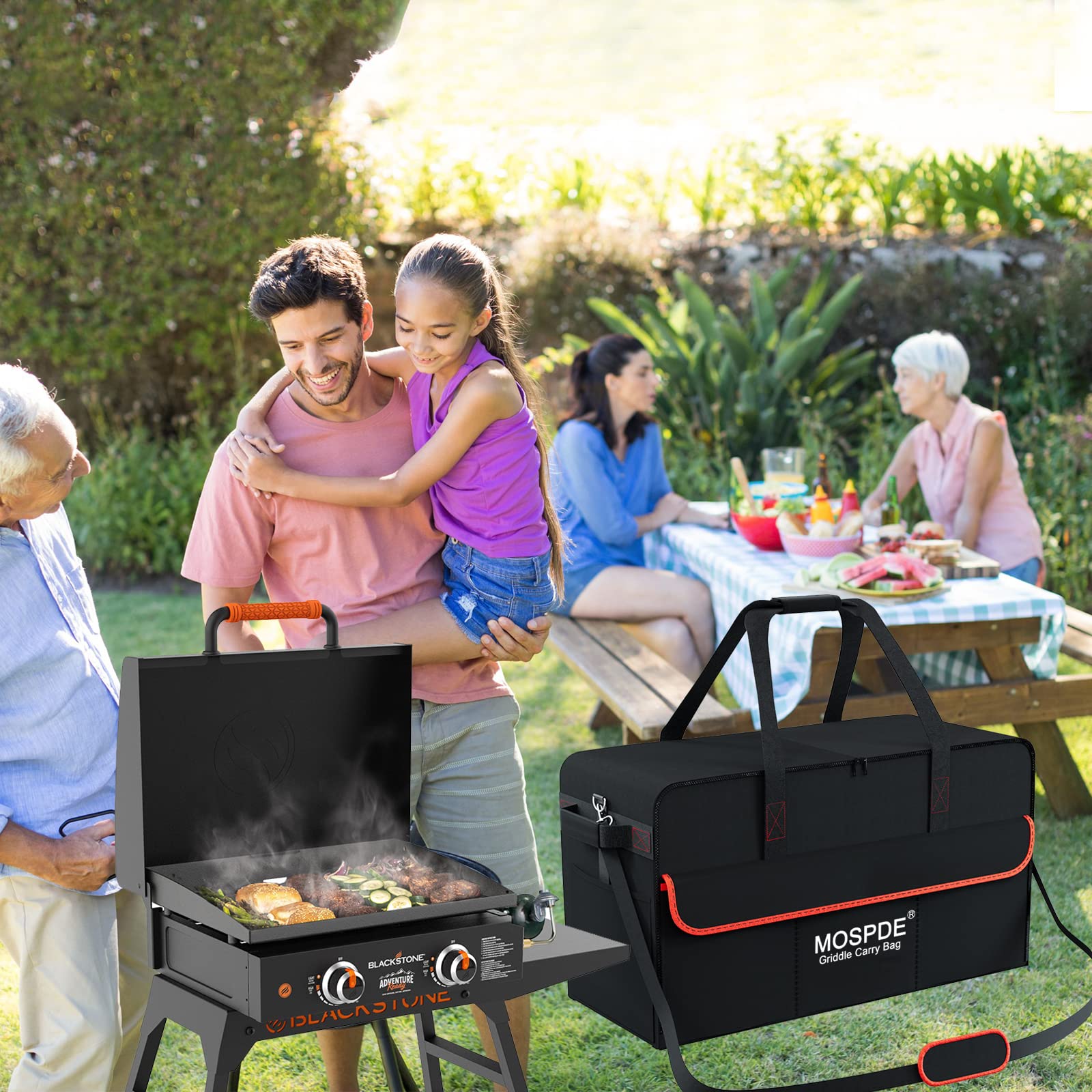 **22 Inch Heavy Duty Water-Resistant Griddle Carry Bag for Blackstone 22