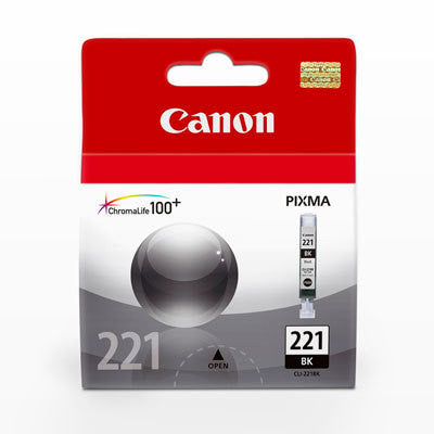 Canon CLI 221 Black Ink Cartridge - High-Quality Printer Ink for Canon Pixma Printers - Perfect for Home Office, School Projects & Photo Printing