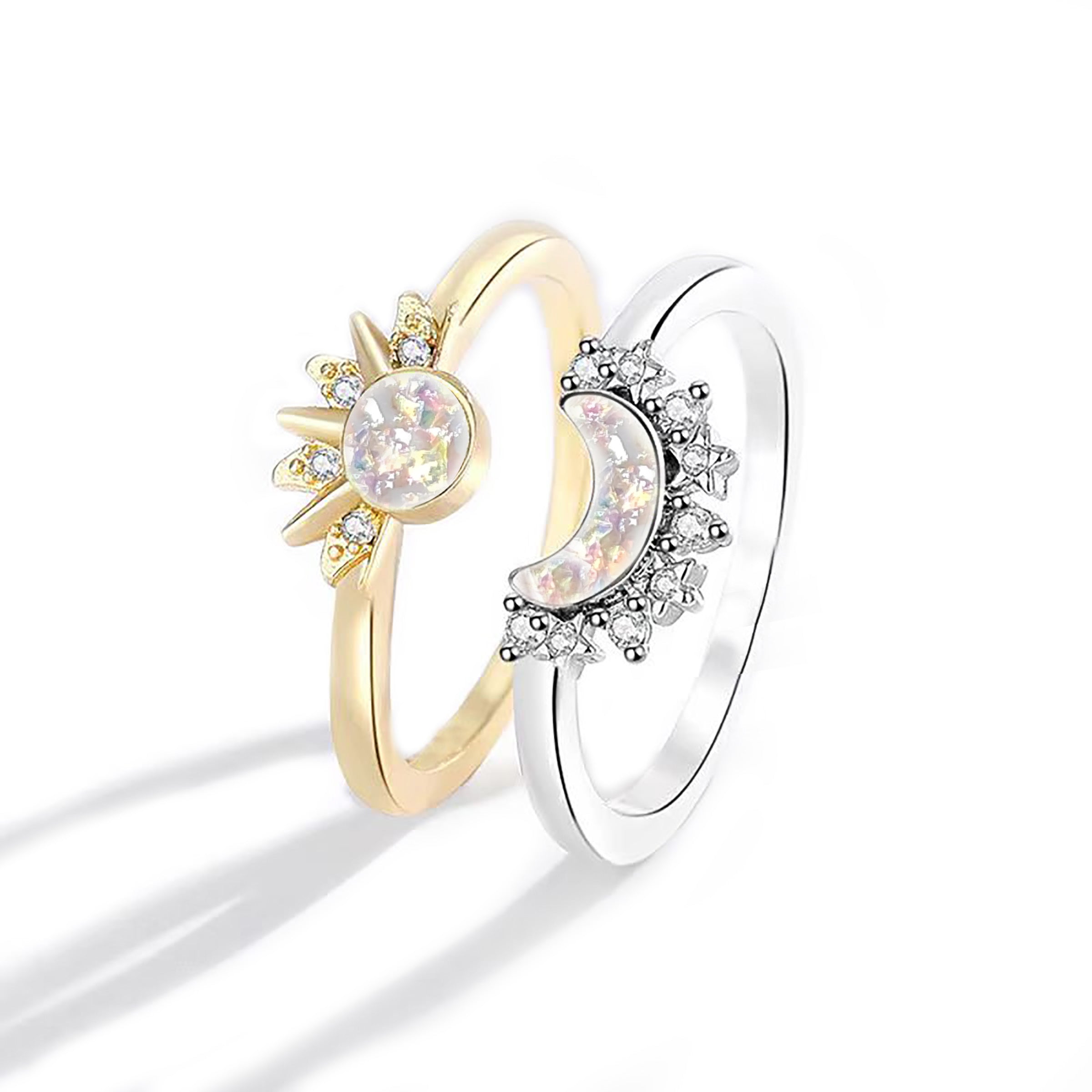 Lunar Radiance Ashes Ring - Elegant Memorial Jewelry for Loved Ones | Perfect for Remembrance Ceremonies, Funerals & Keepsake Gifting