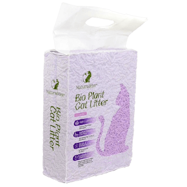 Natural & Eco-Friendly Plant-Based Cat Litter - Lavender Scented | Biodegradable, Low Dust, Clumping | Perfect for Odor Control & Multi-Cat Households