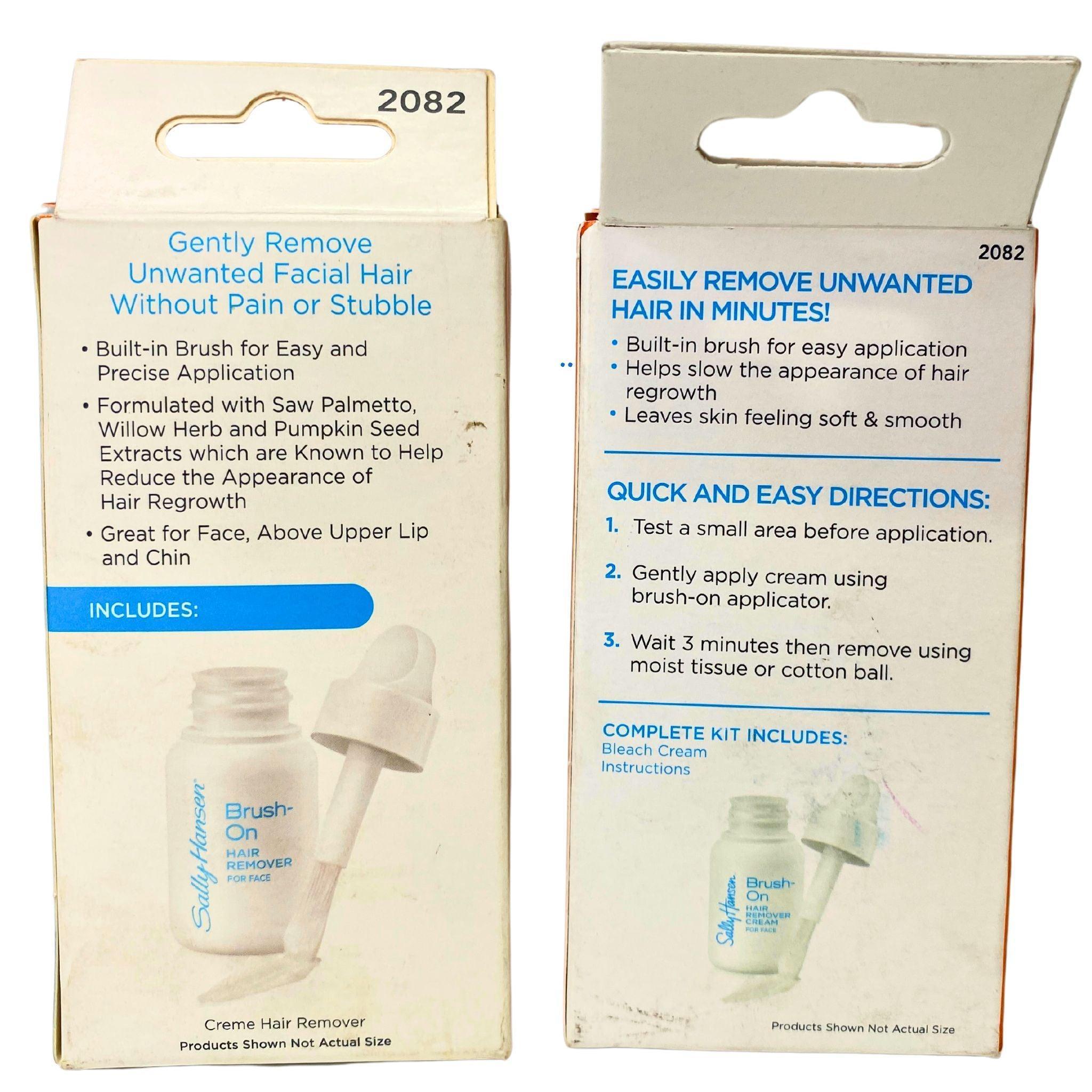 Sally Hansen Brush-On Hair Remover Cream - 1.7oz (50 Pack) | Fast & Gentle Hair Removal for Legs, Arms & Bikini Area | At-Home Smooth Skin Solution