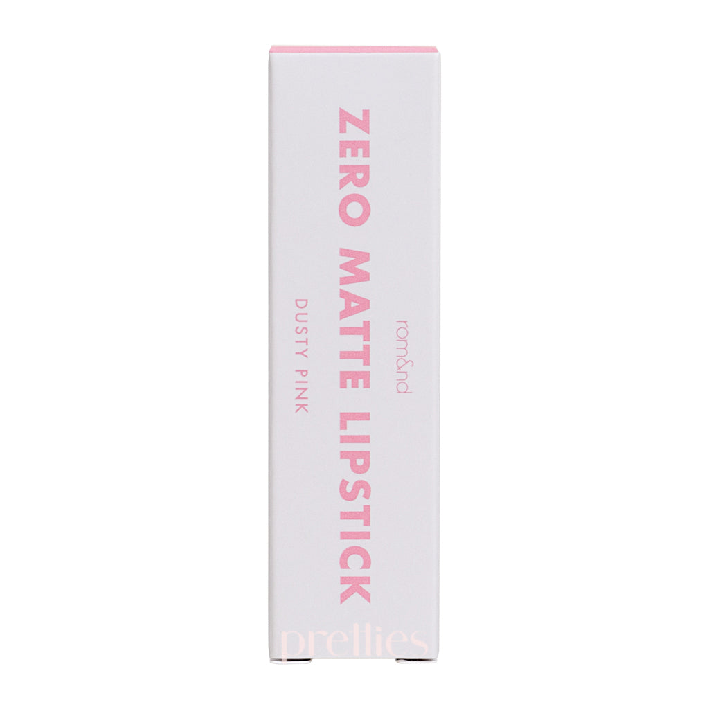 rom&nd Zero Matte Lipstick (01 Dusty Pink) 3g - Long Lasting Velvet Matte Lipstick, Vegan & Cruelty Free - Perfect for Everyday Wear, Date Night & Special Occasions